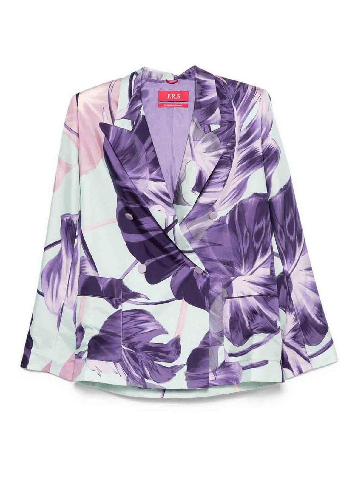 Printed Silk Double-Breasted Jacket GA000342TE00818 (F.R.S For Restless Sleepers / ブレザー・ジャケット ) | F.R.S For Restless Sleepers (フォーレストレススリーパース)