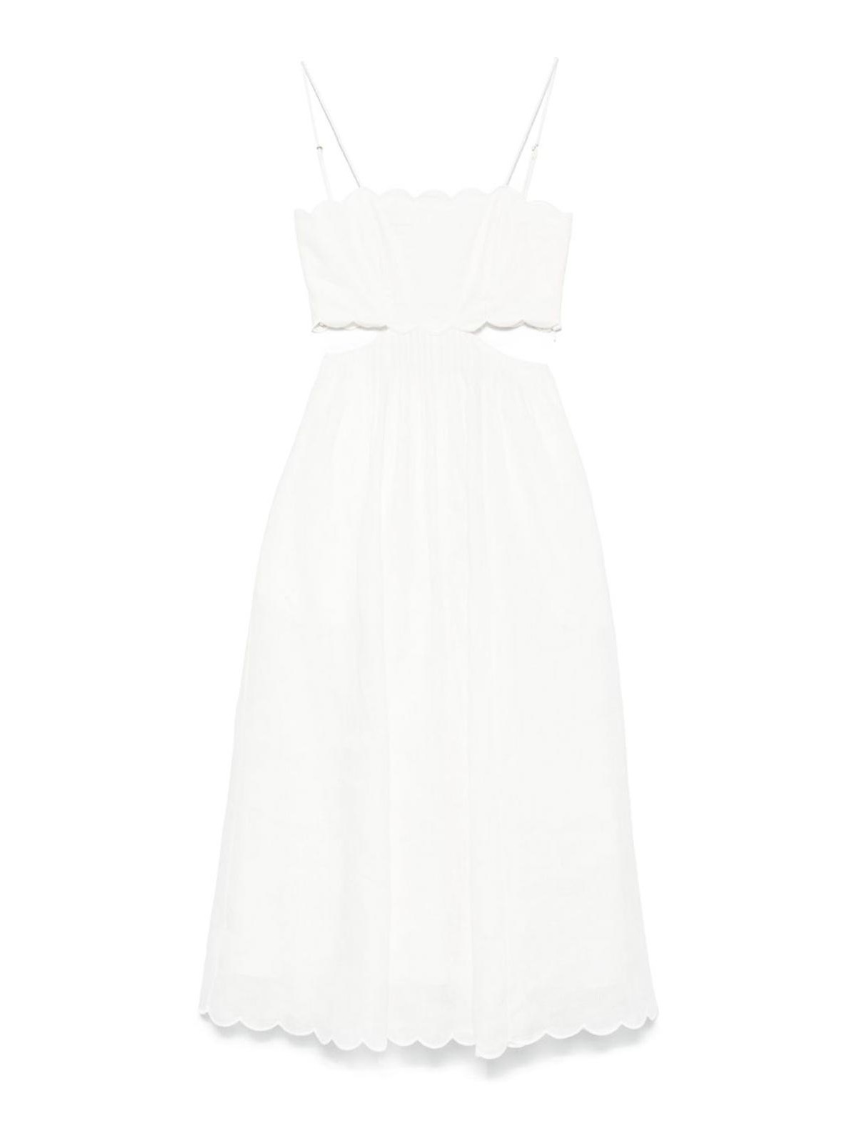 Rhiannon Linen Midi Dress 1760DSS251 (ZIMMERMANN / ワンピース・ドレス・オールインワン ) | ZIMMERMANN (ジマーマン)
