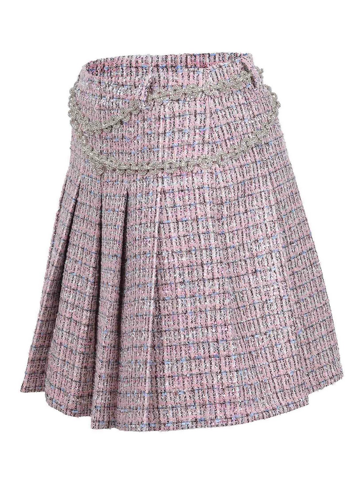 Gonna Made In Mixed Wool AW25048SKAPINK (self-portrait / スカート ) | self-portrait (セルフ・ポートレイト)(1)