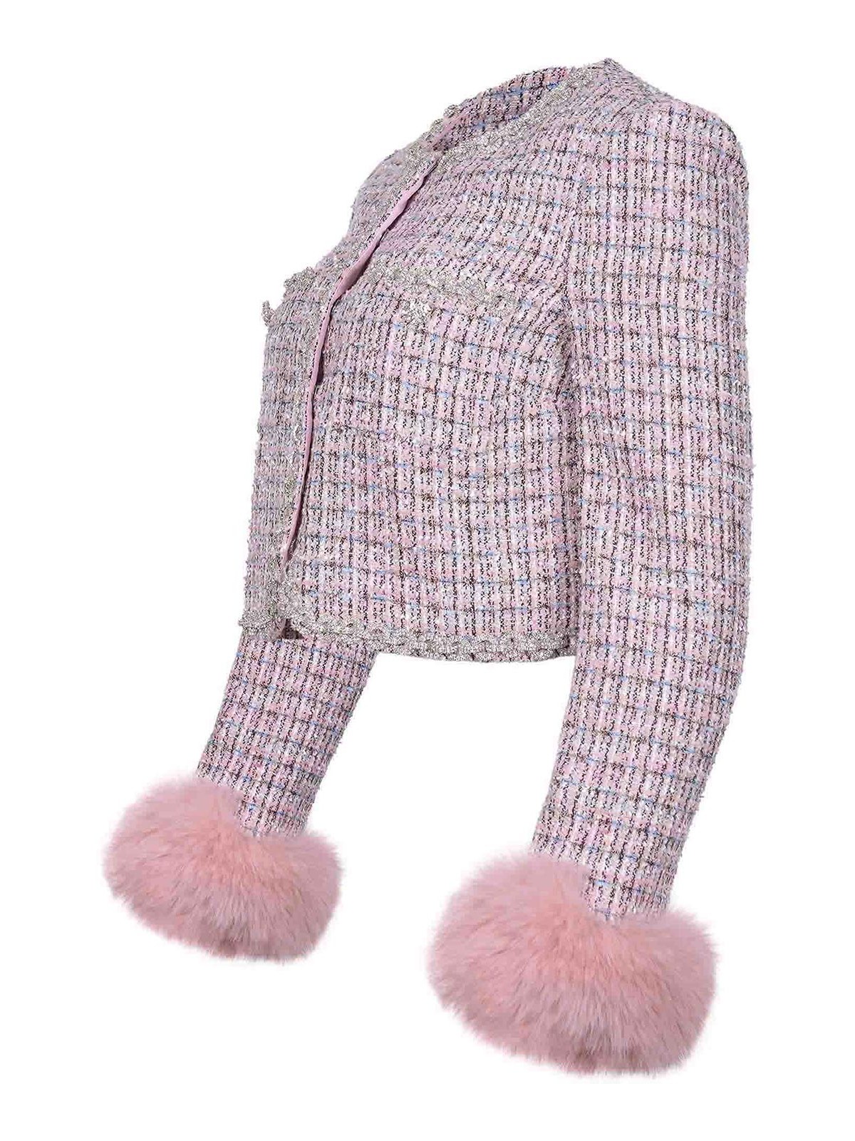 Jacket Made Of A Wool Blend AW25098JPINK (self-portrait / ブレザー・ジャケット ) | self-portrait (セルフ・ポートレイト)(1)