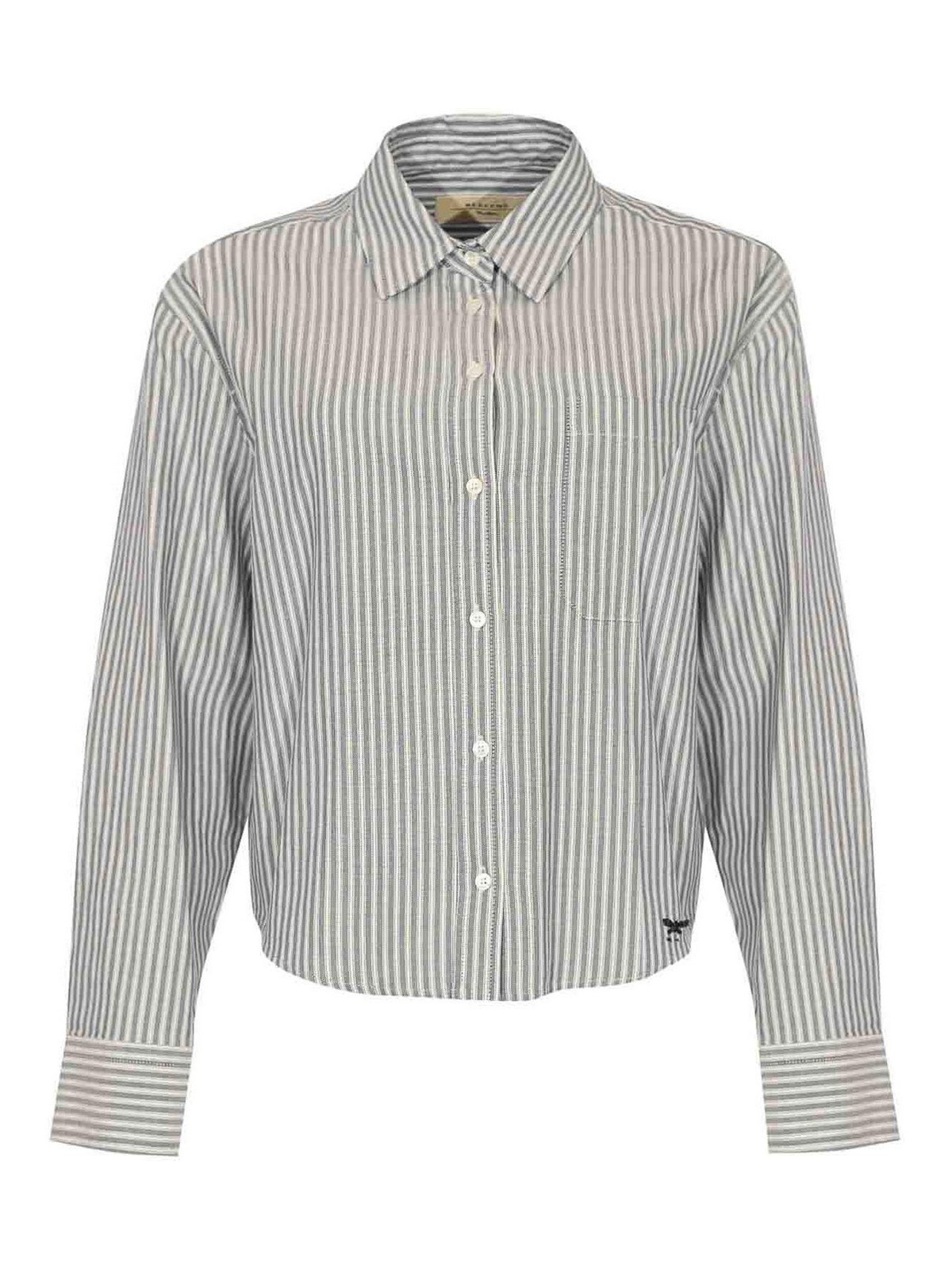 Nuoro Striped Cotton Oxford Shirt 25251161116E15 (Weekend Max Mara / シャツ・ブラウス ) | Weekend Max Mara (ウィークエンド マックスマーラ)