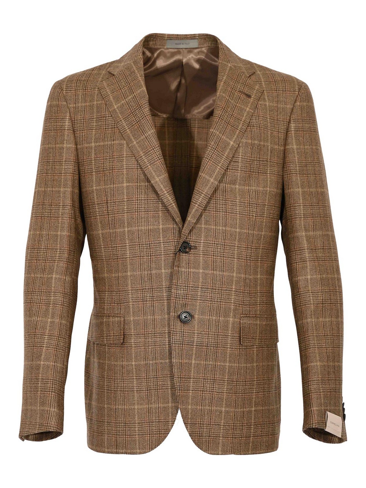 Single-Breasted Prince Of Wales Wool Jacket 26XG692616309033 (CORNELIANI / ブレザー・ジャケット ) | CORNELIANI (コルネリアーニ)