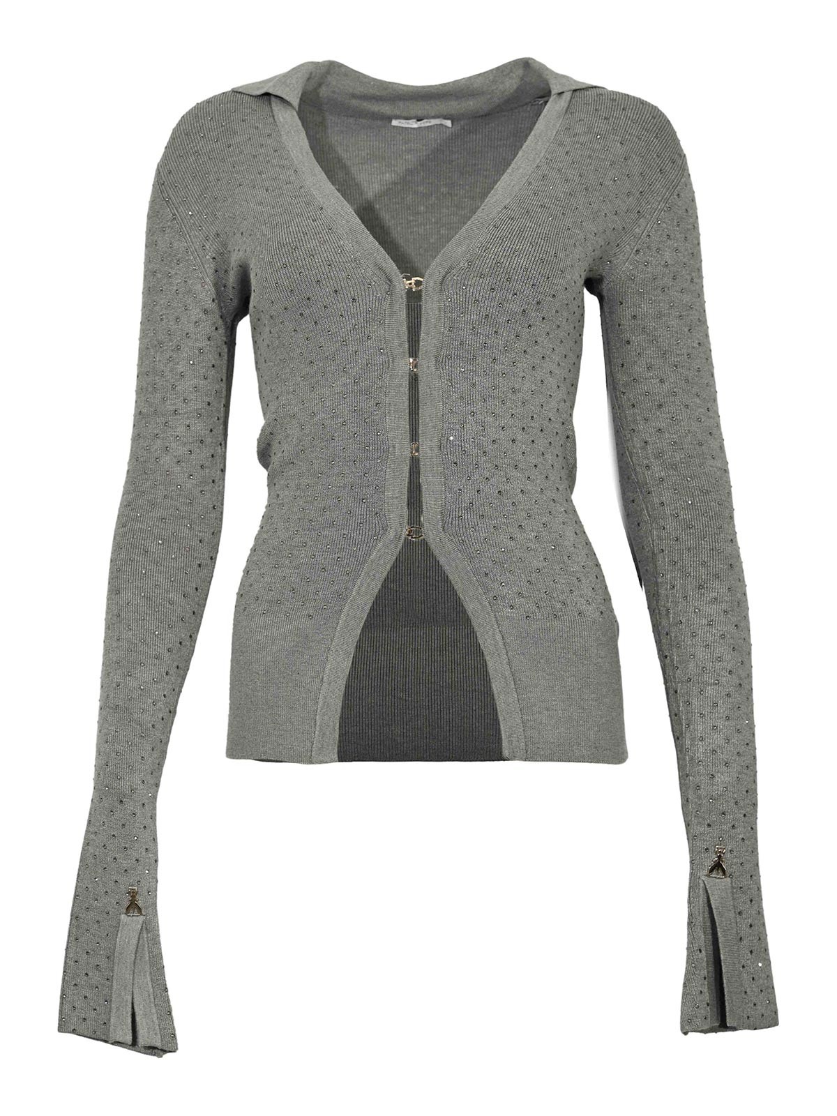 Viscose Knitted Cardigan With Rhinestones 8K0318K270S726 (PATRIZIA PEPE / ニット・セーター・カーディガン ) | PATRIZIA PEPE (パトリツィア ペペ)