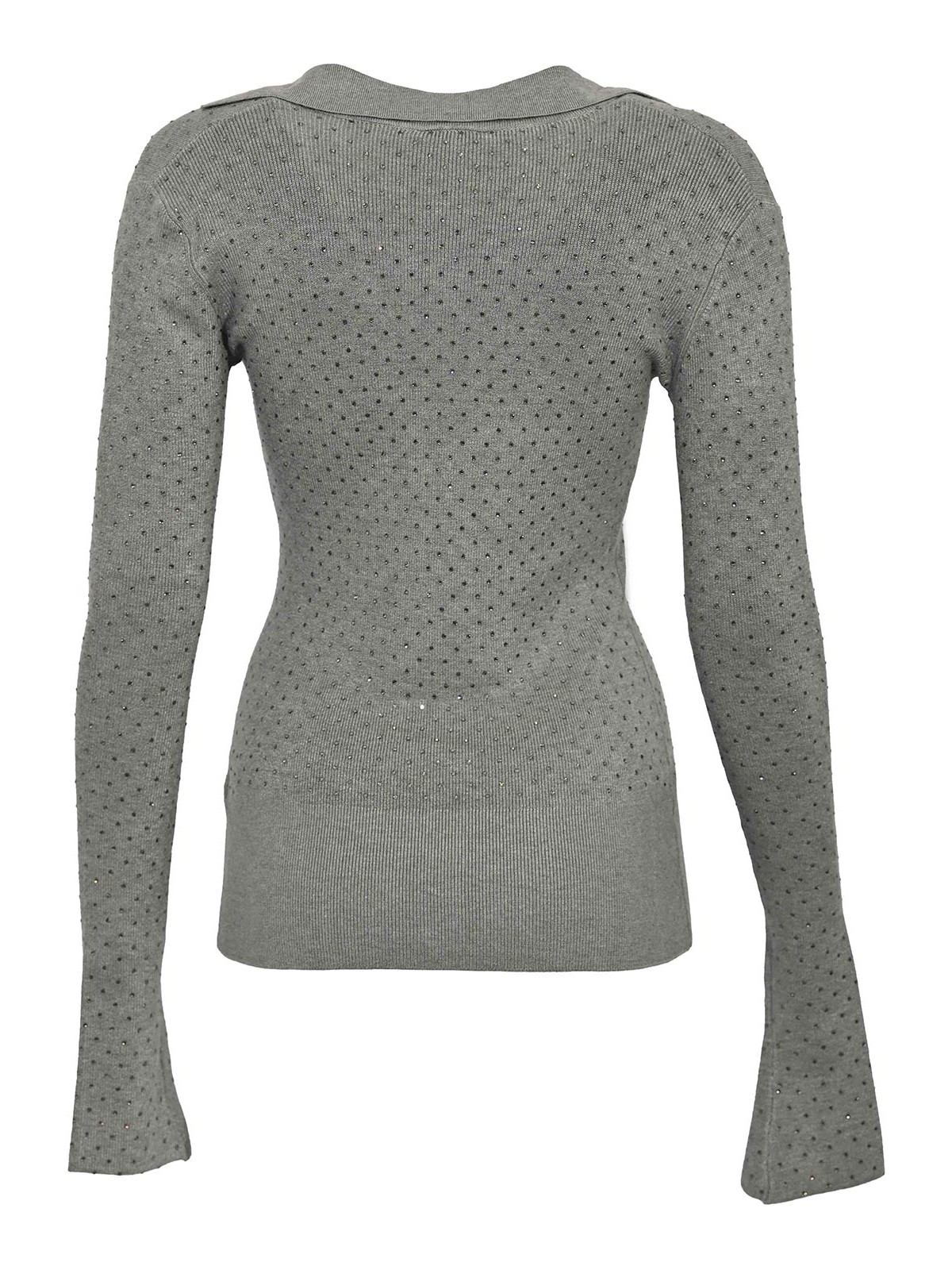 Viscose Knitted Cardigan With Rhinestones 8K0318K270S726 (PATRIZIA PEPE / ニット・セーター・カーディガン ) | PATRIZIA PEPE (パトリツィア ペペ)(1)