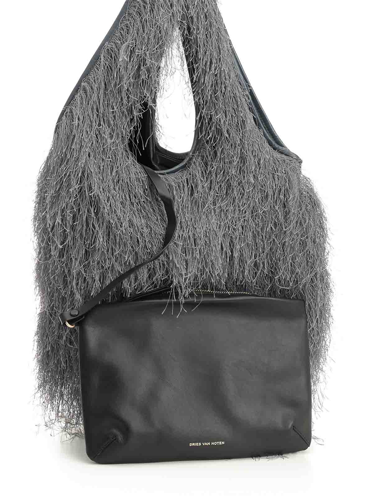 Large Tote Bag With Fringe 25201156020318E15 (Dries Van Noten / トートバッグ ) | Dries Van Noten (ドリスヴァンノッテン)(4)