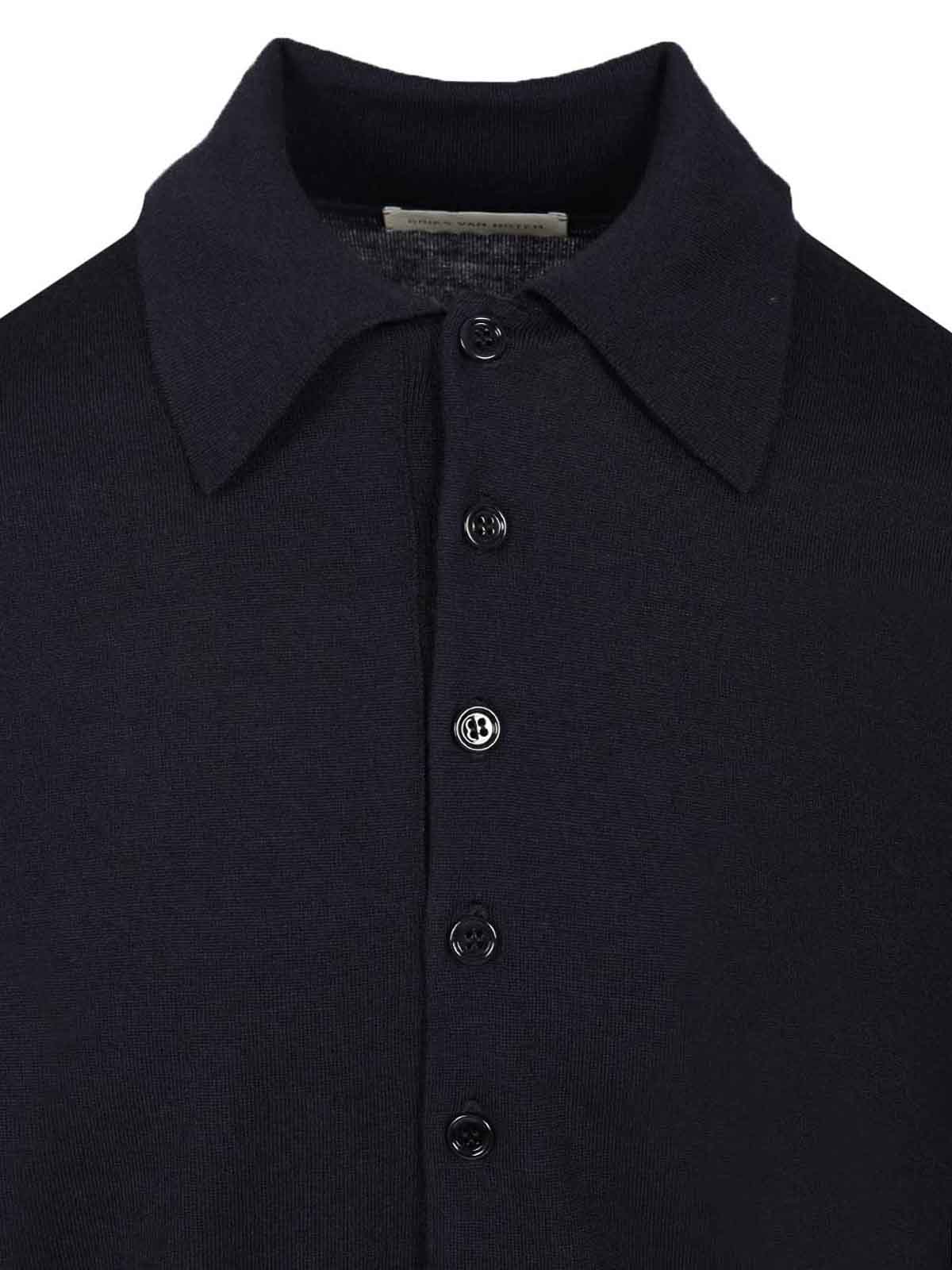 Long-Sleeved Polo Shirt 25202120127005E15 (Dries Van Noten / ニット・セーター・カーディガン ) | Dries Van Noten (ドリスヴァンノッテン)(3)