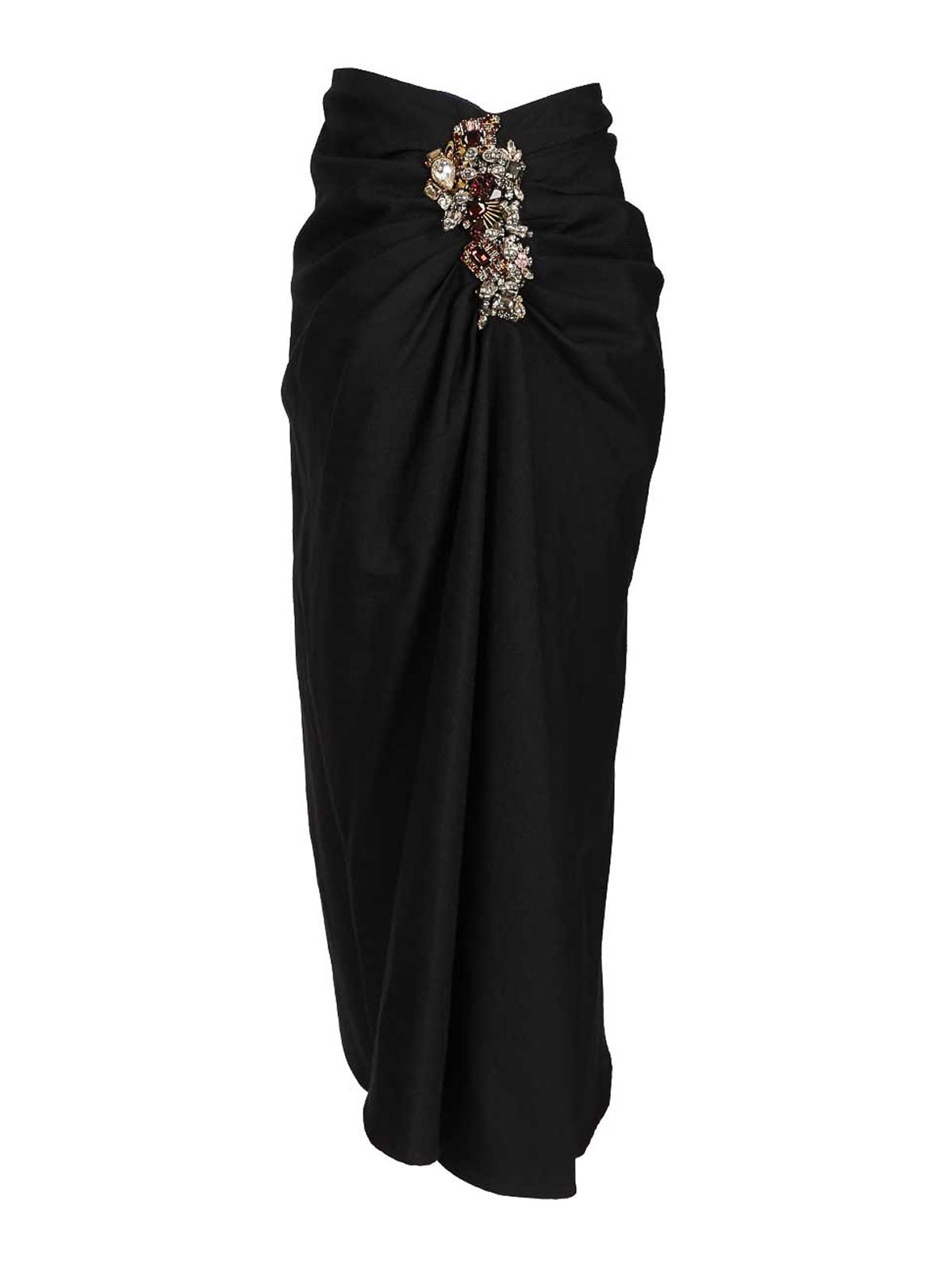 Embellished Draped Skirt 25201088021935E15 (Dries Van Noten / スカート ) | Dries Van Noten (ドリスヴァンノッテン)(2)