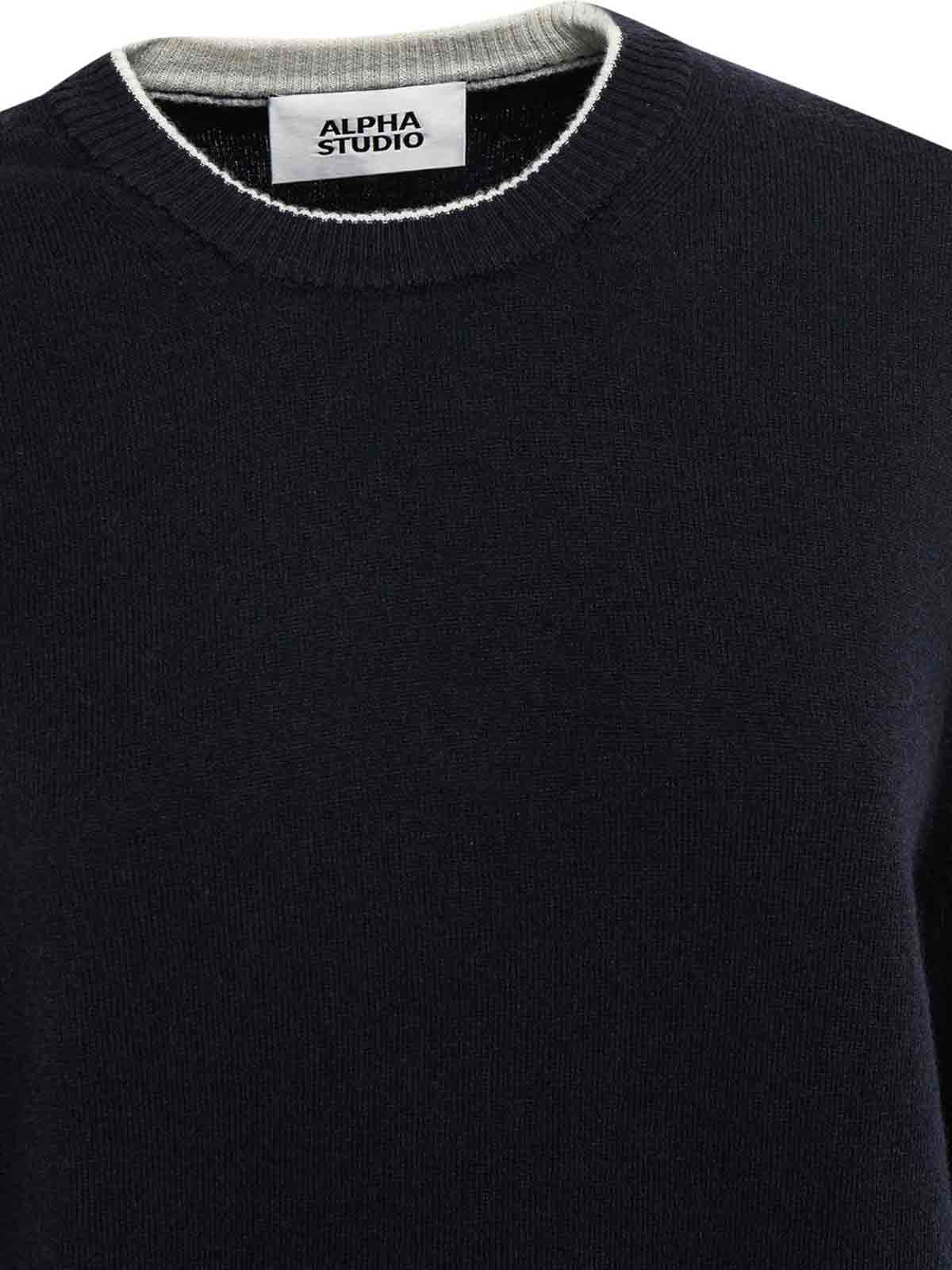 Crewneck AU3100C1001 (ALPHA STUDIO / ニット・セーター・カーディガン ) | ALPHA STUDIO (アルファ ストゥディオ)(3)