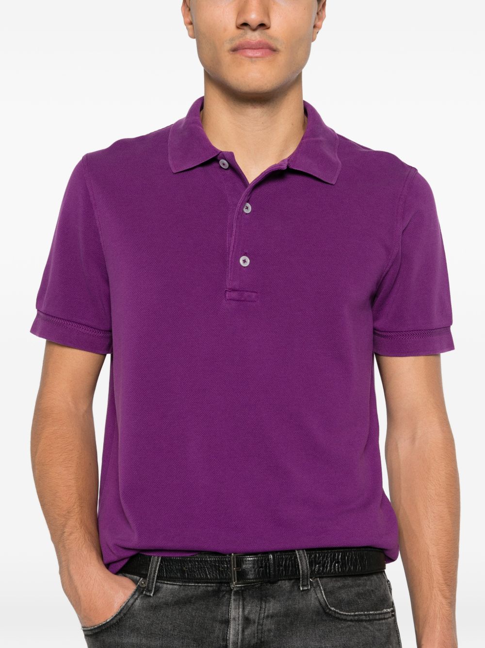 Tom Ford T-shirts and Polos Purple JPS011JMT013VAQ (TOM FORD / ポロシャツ ) | TOM FORD (トムフォード)(2)