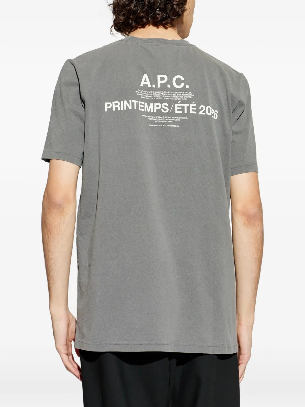 A.P.C. T-shirts and Polos Grey COHBSM26465LZA (A.P.C. / Tシャツ・カットソー ) | A.P.C. (アーペーセー)(3)