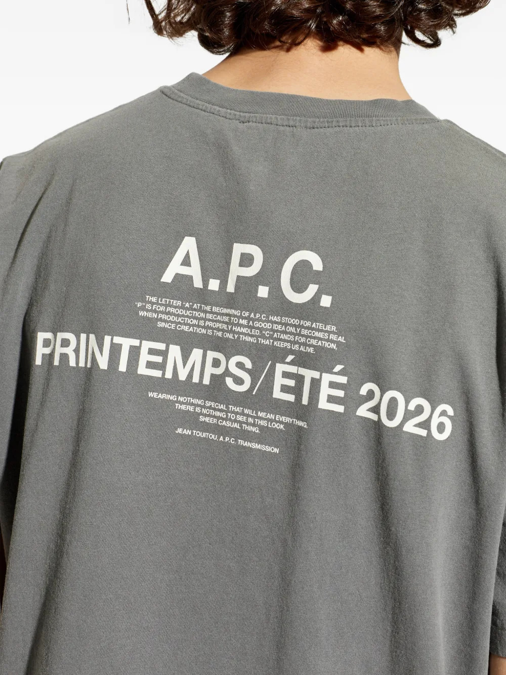 A.P.C. T-shirts and Polos Grey COHBSM26465LZA (A.P.C. / Tシャツ・カットソー ) | A.P.C. (アーペーセー)(4)