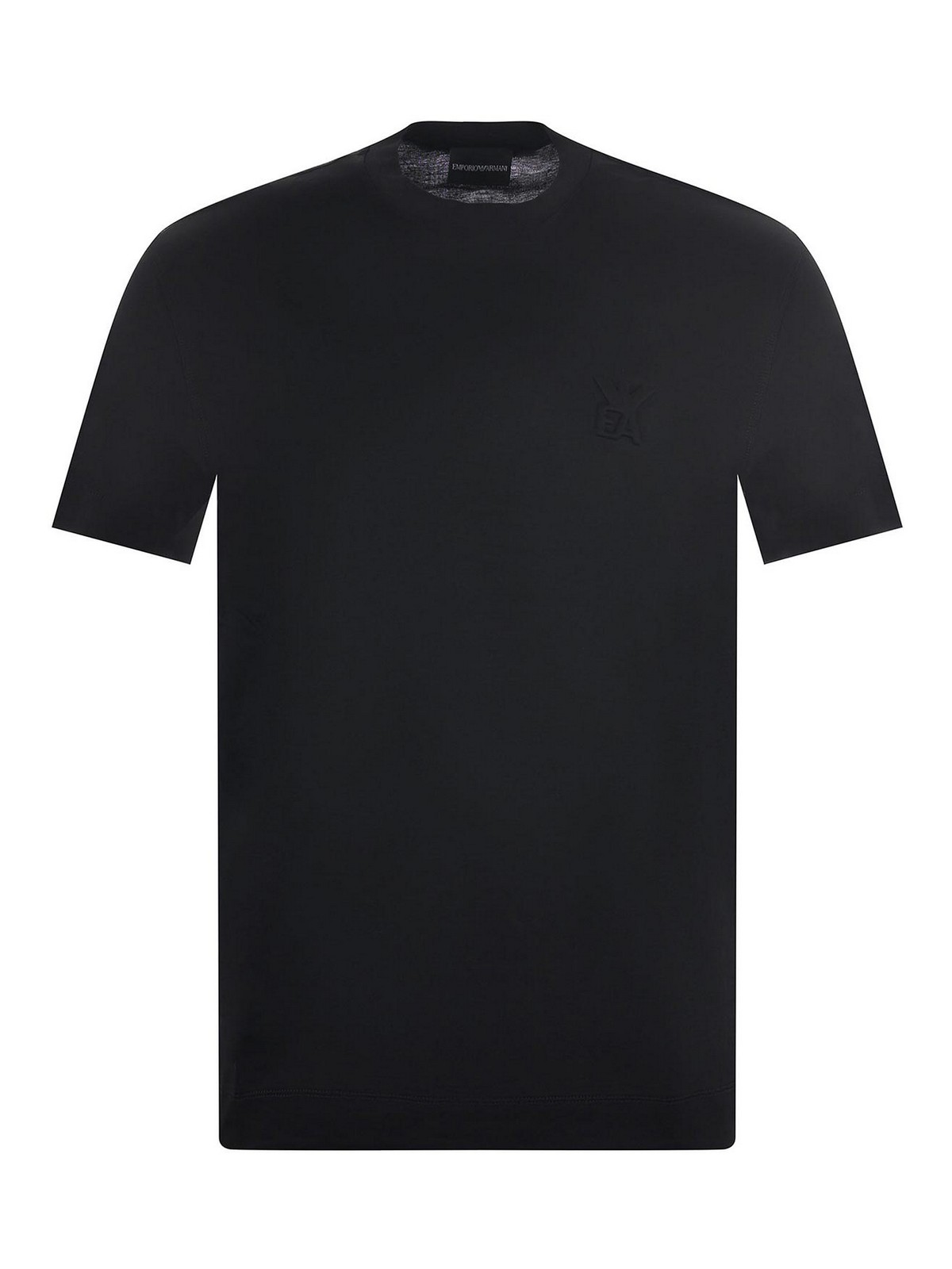 Lyocell And Cotton T-Shirt EM002963AF10761UC001 (EMPORIO ARMANI / Tシャツ・カットソー ) | EMPORIO ARMANI (エンポリオ アルマーニ)