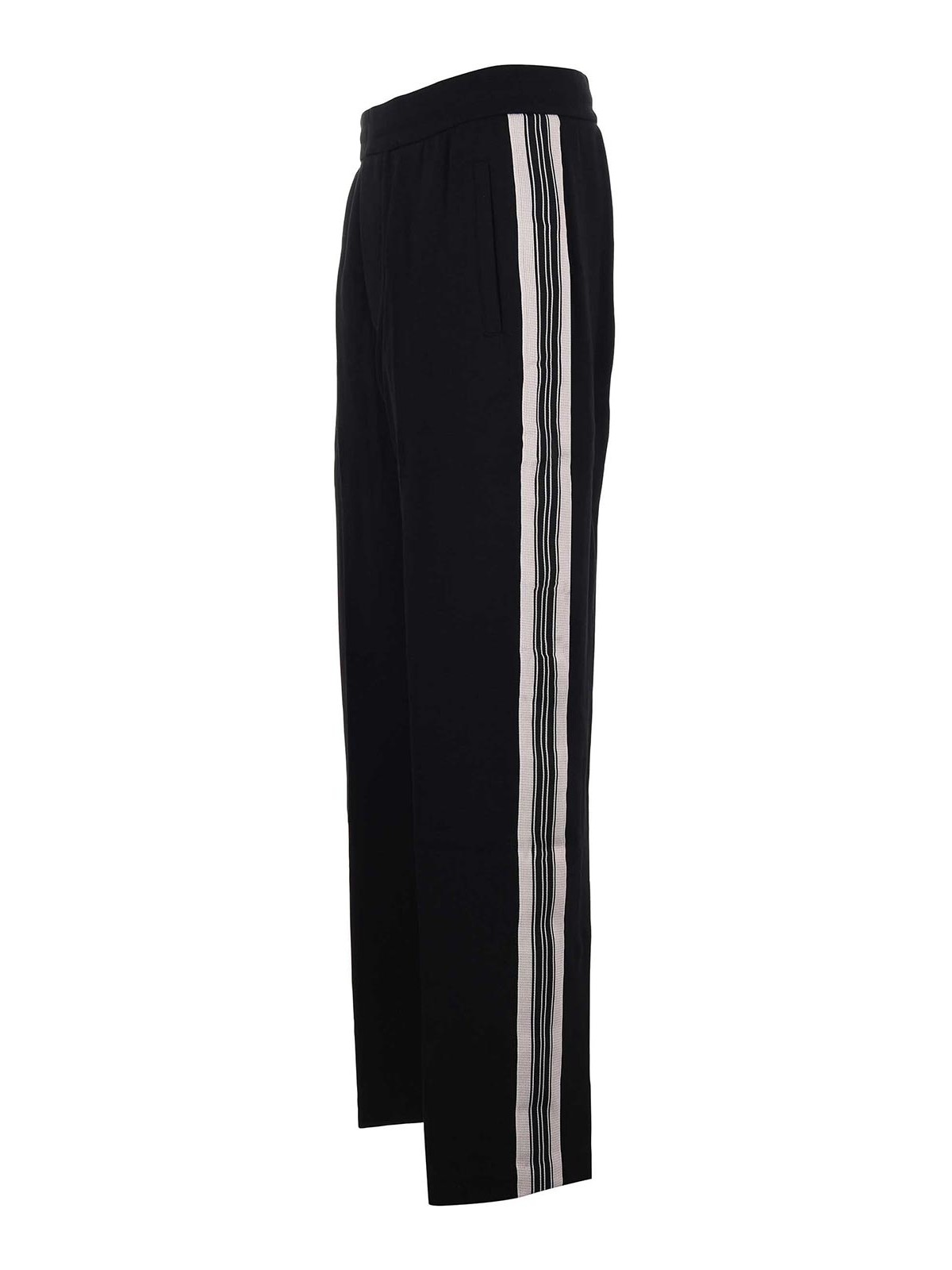 Diagonal-Weave Cotton Blend Trousers EM002873AF13488UC001 (EMPORIO ARMANI / パンツ ) | EMPORIO ARMANI (エンポリオ アルマーニ)(1)