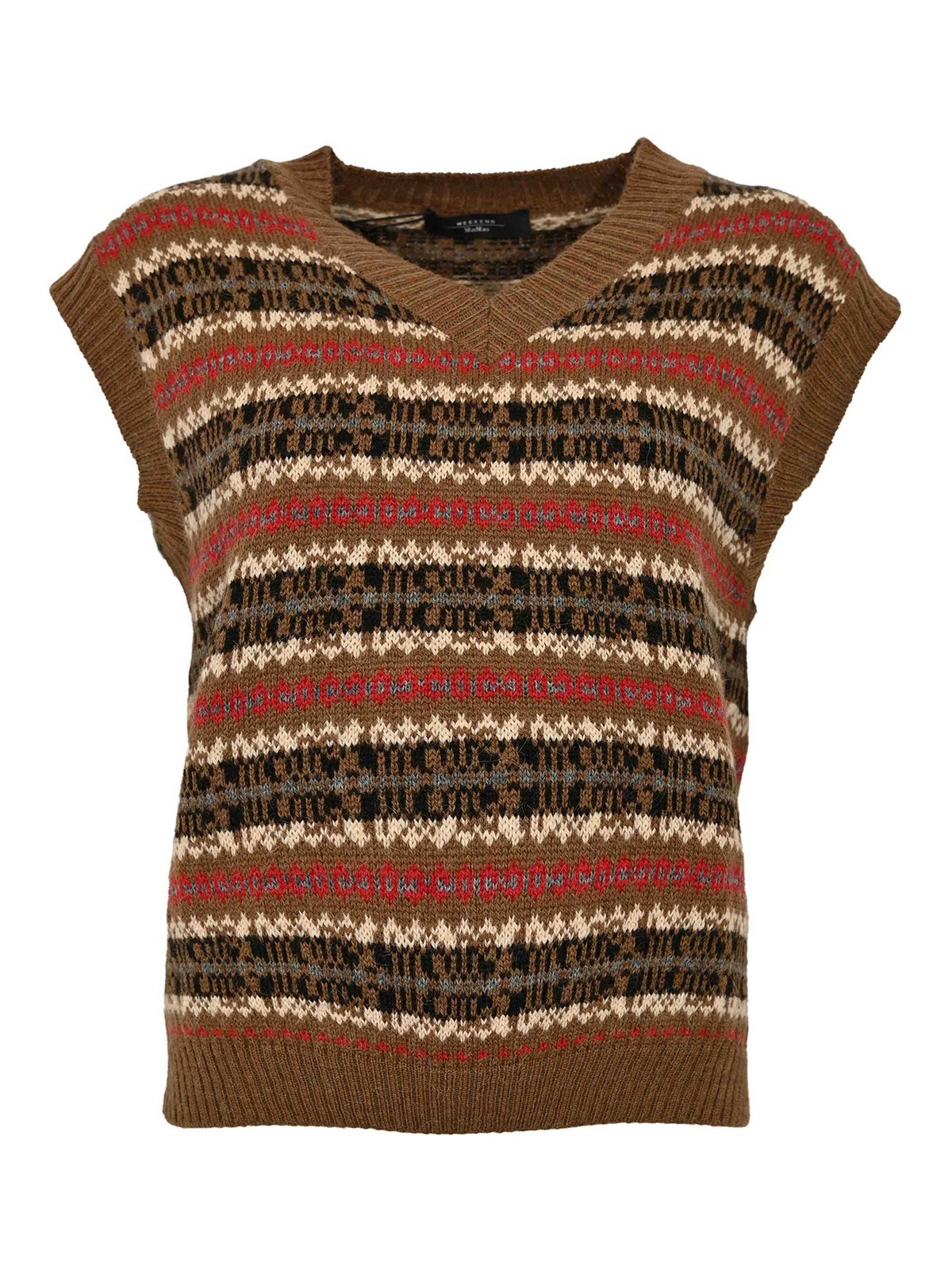 Fleres Waistcoat In Alpaca Jacquard And Wool 252535602260002E15 (Weekend Max Mara / ベスト ) | Weekend Max Mara (ウィークエンド マックスマーラ)