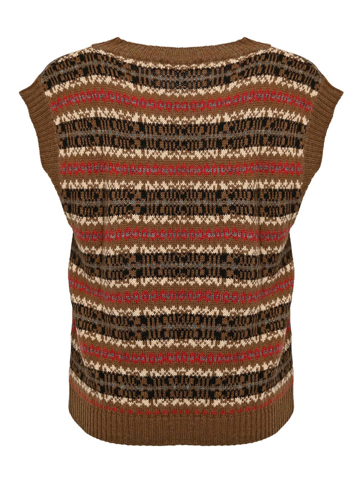 Fleres Waistcoat In Alpaca Jacquard And Wool 252535602260002E15 (Weekend Max Mara / ベスト ) | Weekend Max Mara (ウィークエンド マックスマーラ)(1)