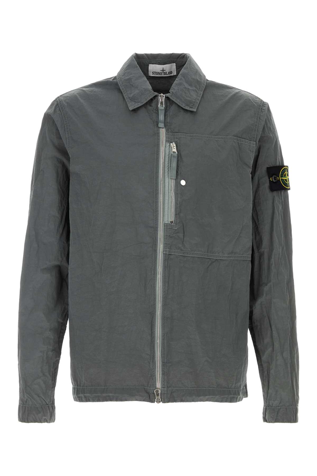 Grey nylon shirt 120003119V006B (STONE ISLAND / シャツ・ブラウス ) | STONE ISLAND (ストーンアイランド)