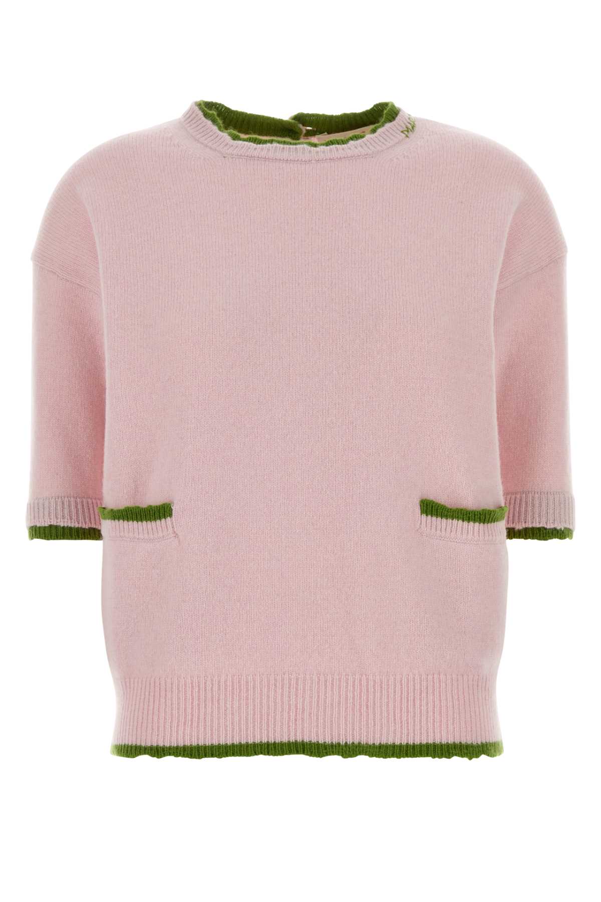 Pastel pink wool blend sweater GCMD0648EQUFZ41200C20 (Marni / ニット・セーター・カーディガン ) | Marni (マルニ)