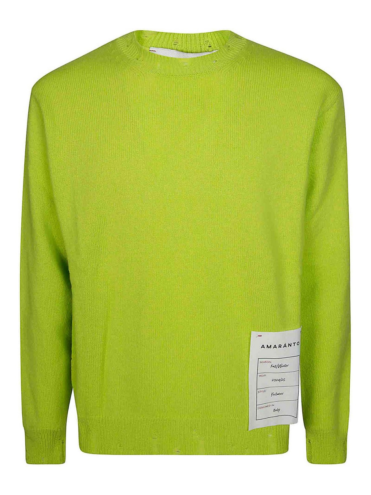 Broken Crew Neck Sweater B9S008S71MACIDO (AMARÁNTO / ニット・セーター・カーディガン ) | AMARÁNTO (アマラント)