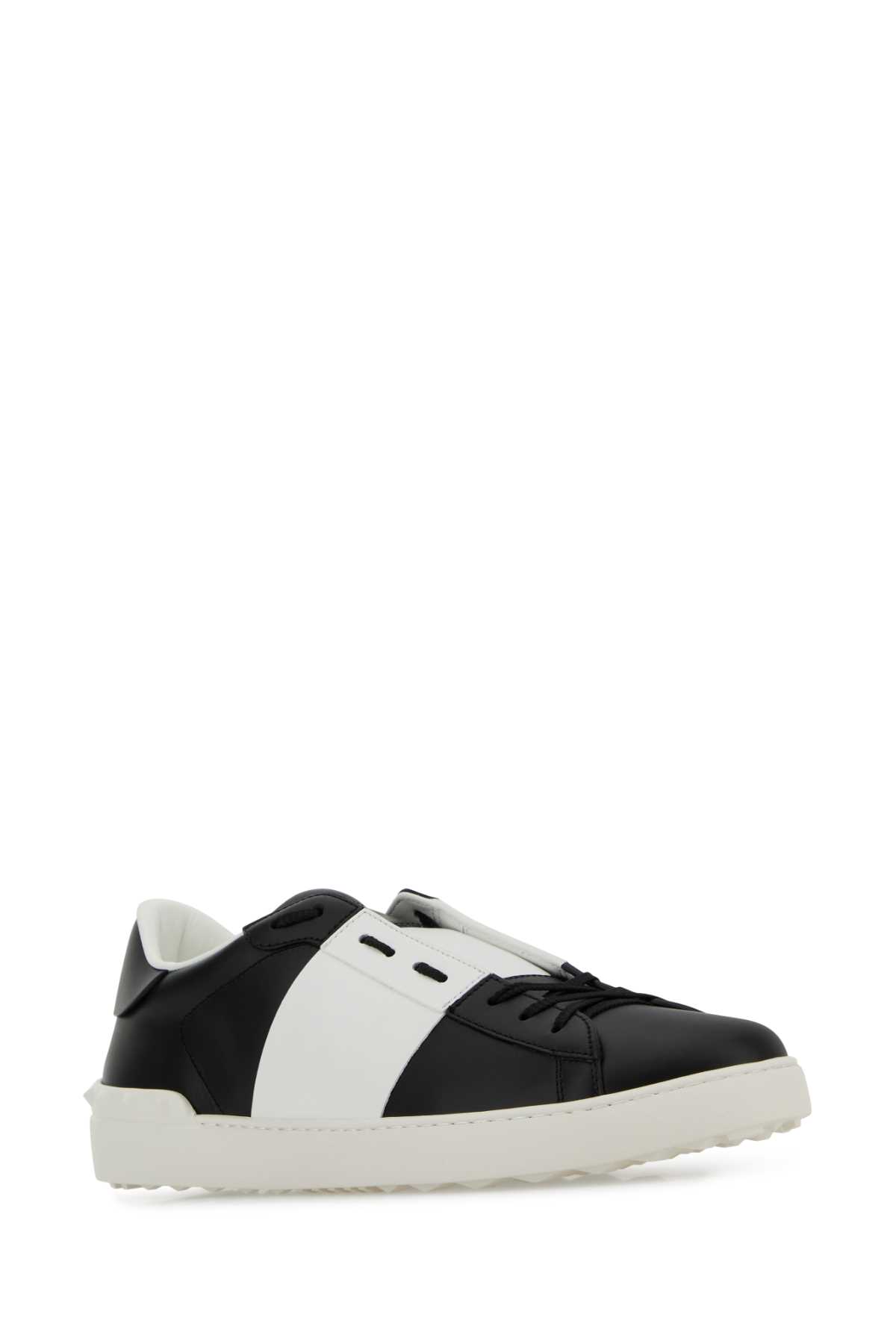 Black leather Open sneakers with white band 8Y2S0830BLU0NI (Valentino Garavani / スニーカー ) | Valentino Garavani (ヴァレンティノ)(1)