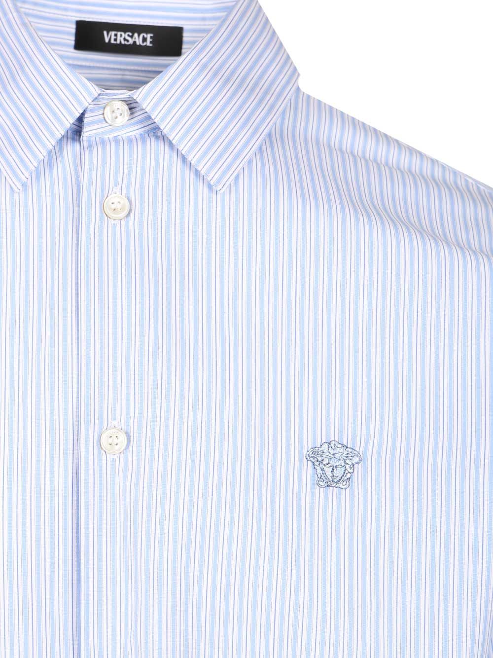 INFORMAL SHIRT STRIPED POPLIN + MEDUSA EMBROIDERY 10188741A164762VM60 (VERSACE / シャツ・ブラウス ) | VERSACE (ヴェルサーチェ)(2)