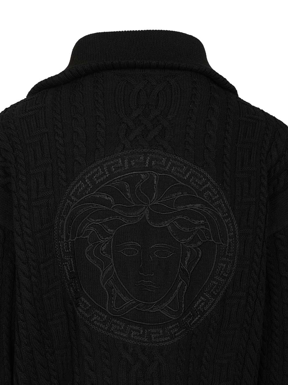 KNIT SWEATER MIXED STITCHES + MEDUSA REGEN. WOOL 10217931A163561B000 (VERSACE / ニット・セーター・カーディガン ) | VERSACE (ヴェルサーチェ)(4)