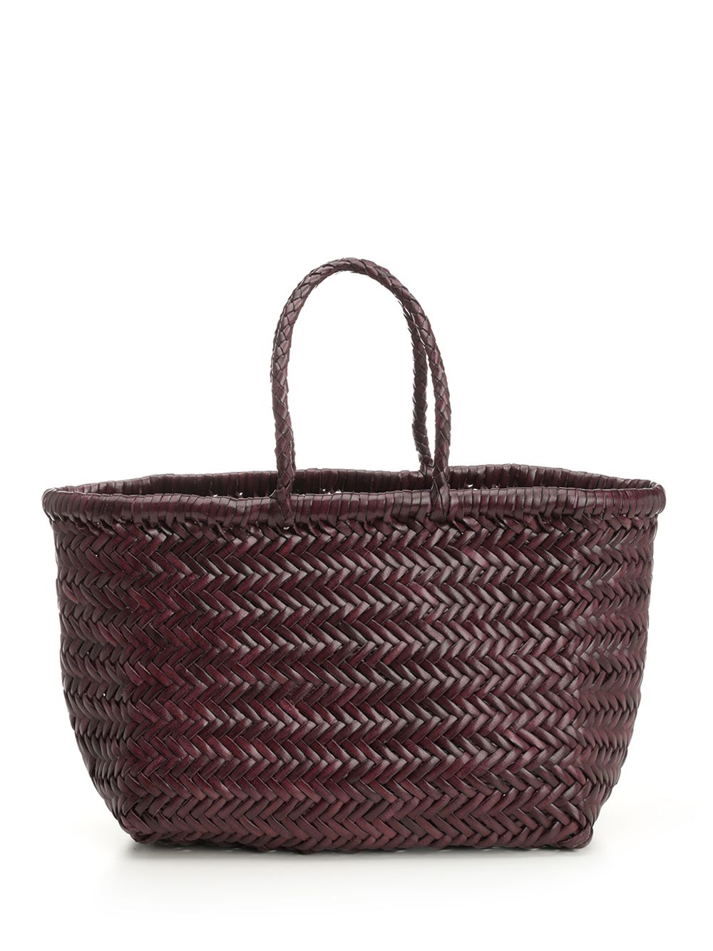 Woven leather basket small 8811PLUM (dragon DIFFUSION / トートバッグ ) | dragon DIFFUSION (ドラゴンディフュージョン)