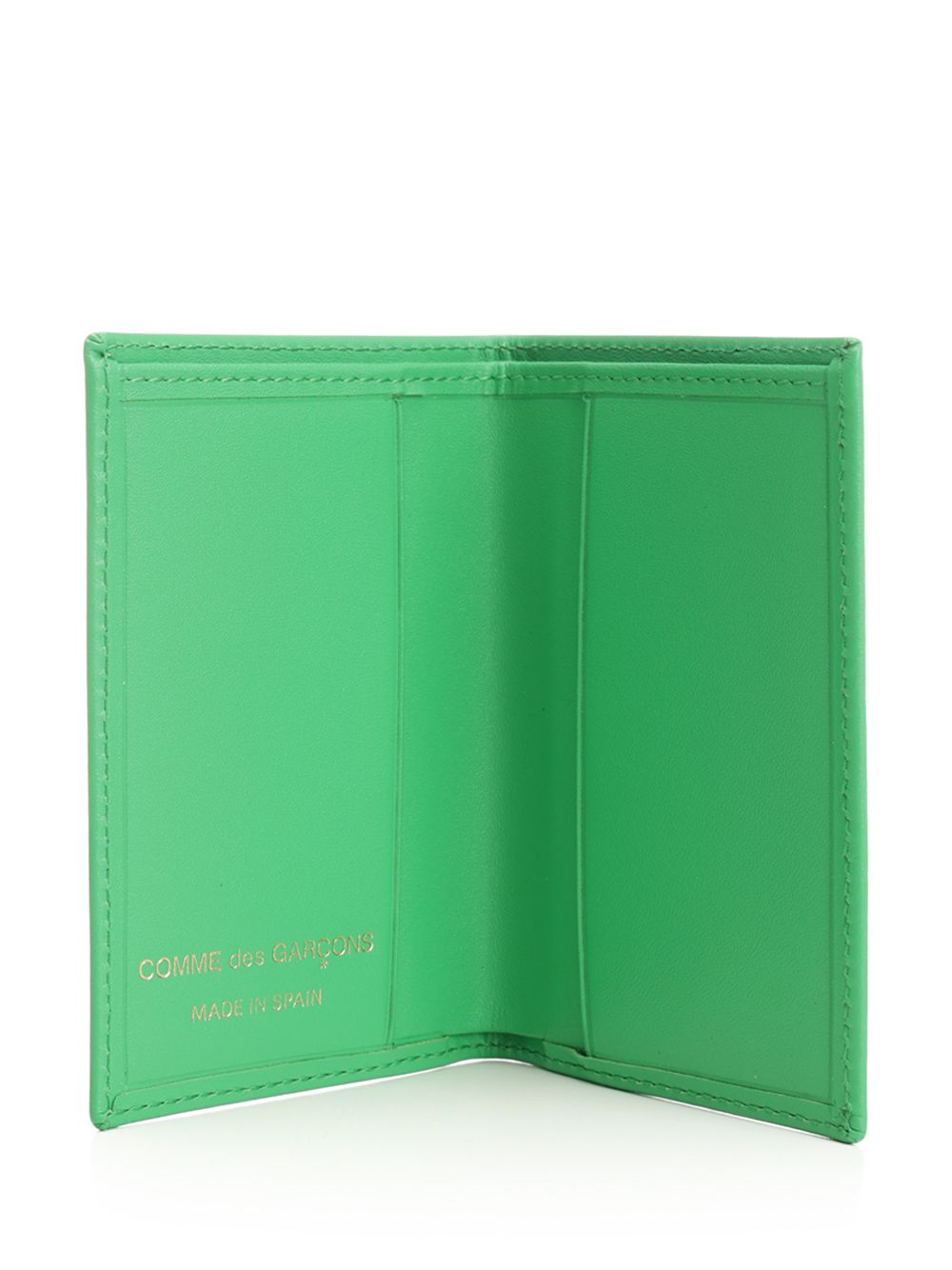 Black leather wallet SA6400GREEN (Comme Des Garçons Wallet / 財布・カードケース ) | Comme Des Garçons Wallet (コムデギャルソン ウォレット)(3)
