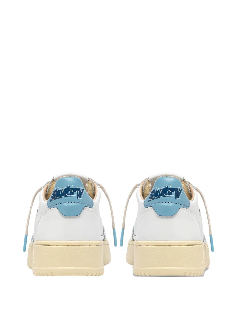MEDALIST LOW SNEAKERS IN WHITE AND LIGHT BLUE LEATHER AULWTB01WHTFORGET (AUTRY / スニーカー ) | AUTRY (オートリー)(1)