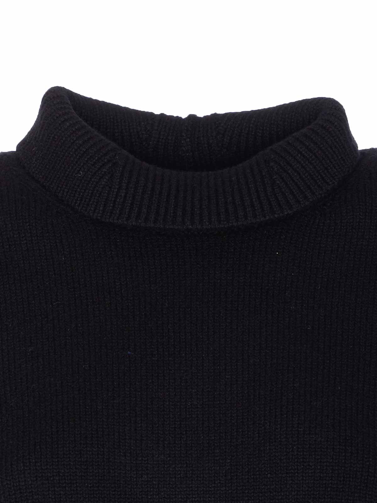 Black Crop Jumpers Sweater AA9G0063K115B995 (ALAIA / ニット・セーター・カーディガン ) | ALAIA (アライア)(3)