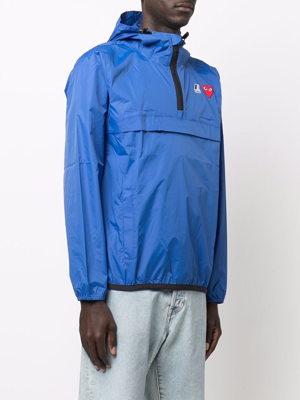 X K-WAY UNISEX LEON HALF ZIP JACKET P1J502BLUE (PLAY Comme Des Garçons / カジュアルジャケット ) | PLAY Comme Des Garçons (プレイ コムデギャルソン)(1)