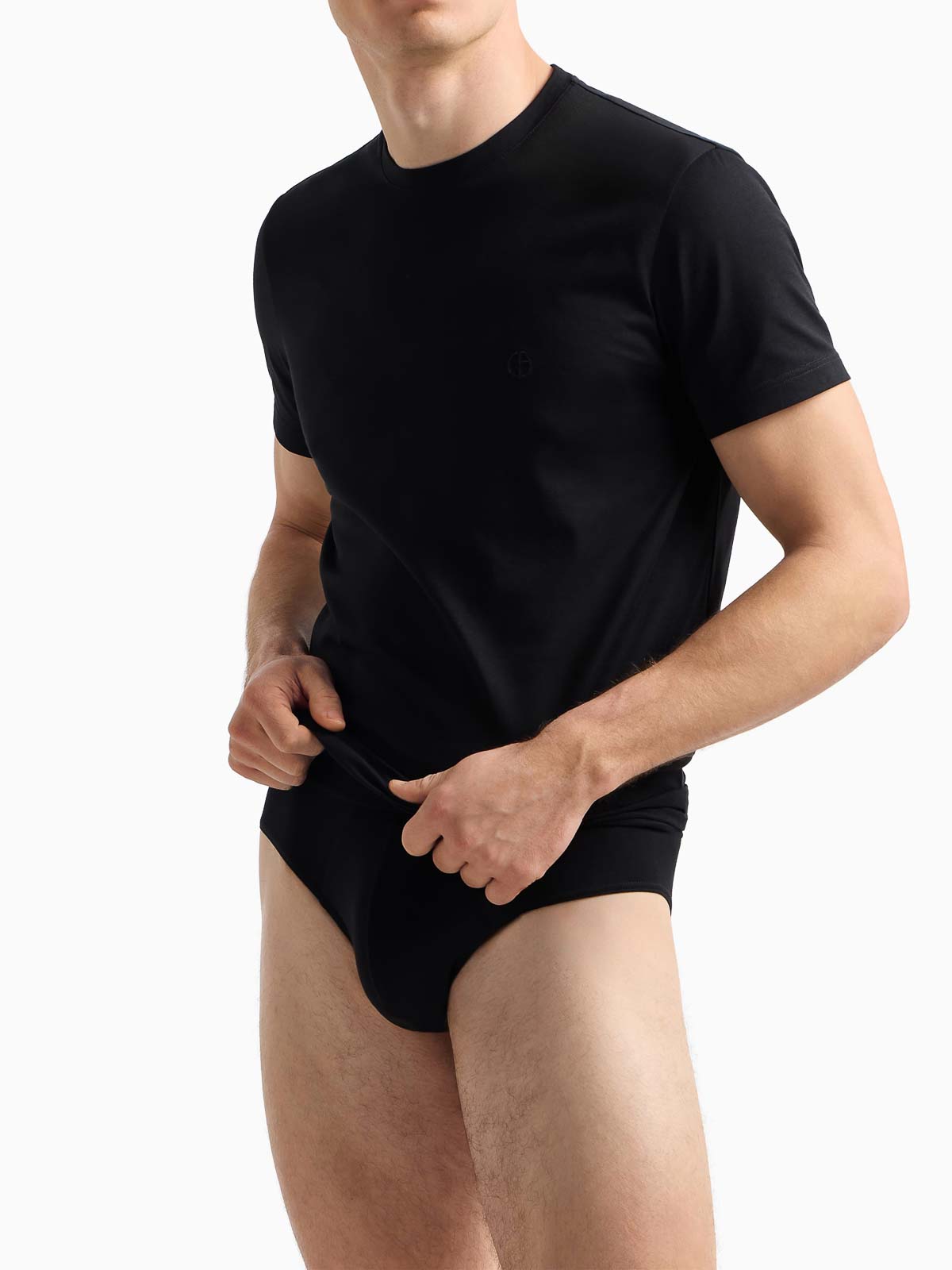 T-Shirt Girocollo In Cotone Asv GM001810TE13559UC001 (GIORGIO ARMANI / Tシャツ・カットソー ) | GIORGIO ARMANI (ジョルジオ アルマーニ)(1)