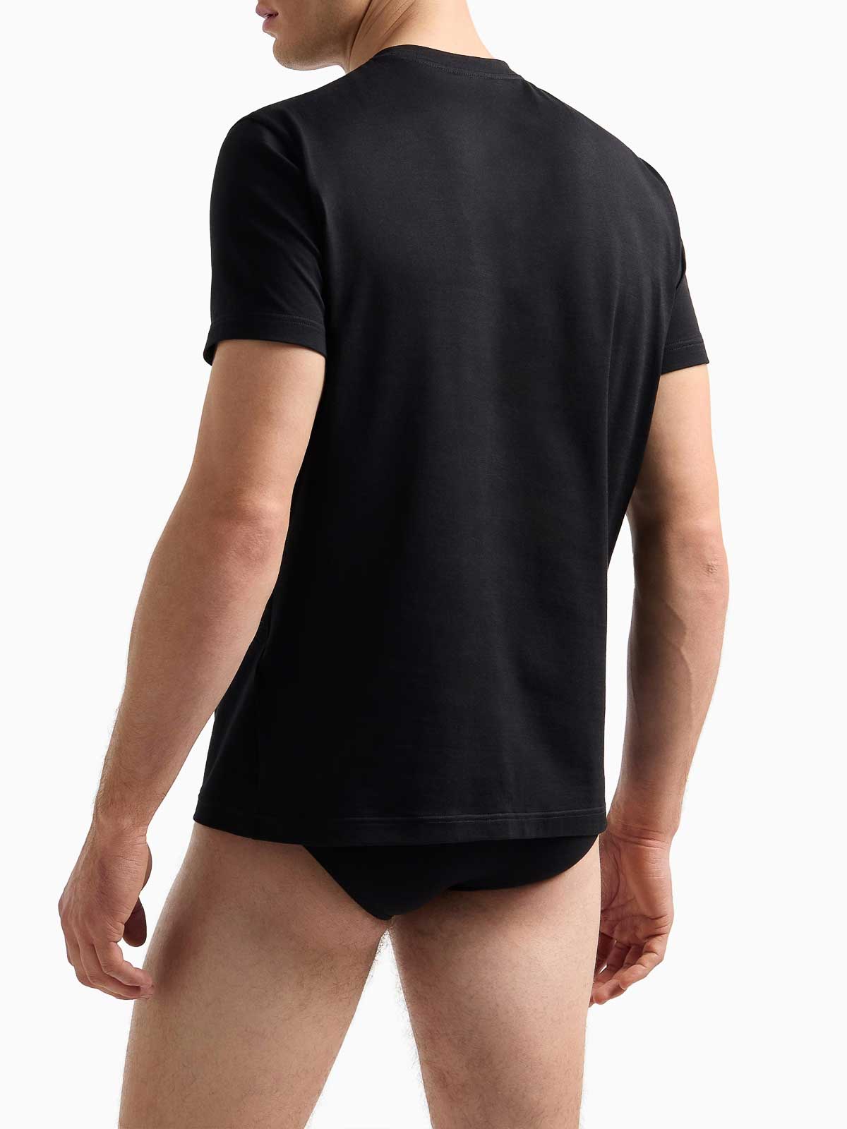 T-Shirt Girocollo In Cotone Asv GM001810TE13559UC001 (GIORGIO ARMANI / Tシャツ・カットソー ) | GIORGIO ARMANI (ジョルジオ アルマーニ)(2)