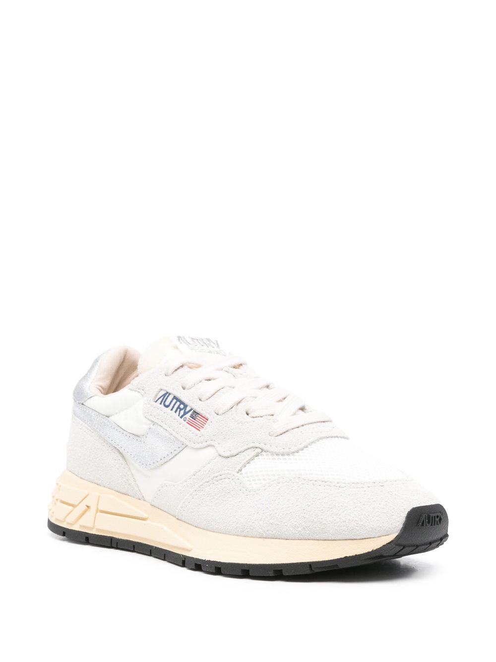 REELWIND LOW SNEAKERS IN WHITE AND SILVER SUEDE AND NYLON WWLWMU01WHITESILVER (AUTRY / スニーカー ) | AUTRY (オートリー)(1)