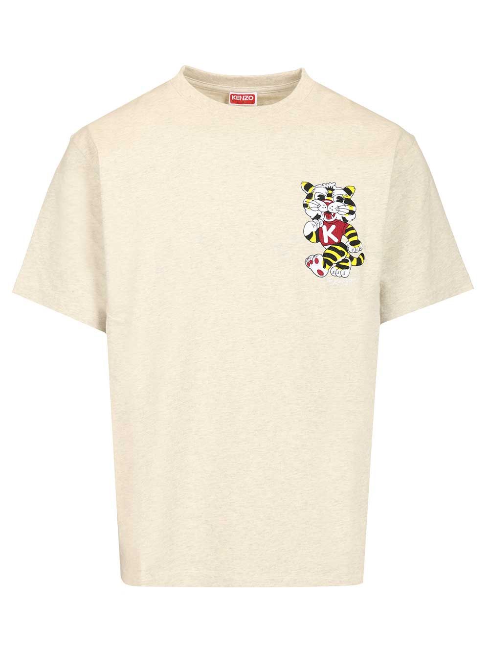 GOTS KENZO WILD TIGER EMBROIDERED OVERSIZE T-SHIRT FG55TS4044SY93 (KENZO / Tシャツ・カットソー ) | KENZO (ケンゾー)