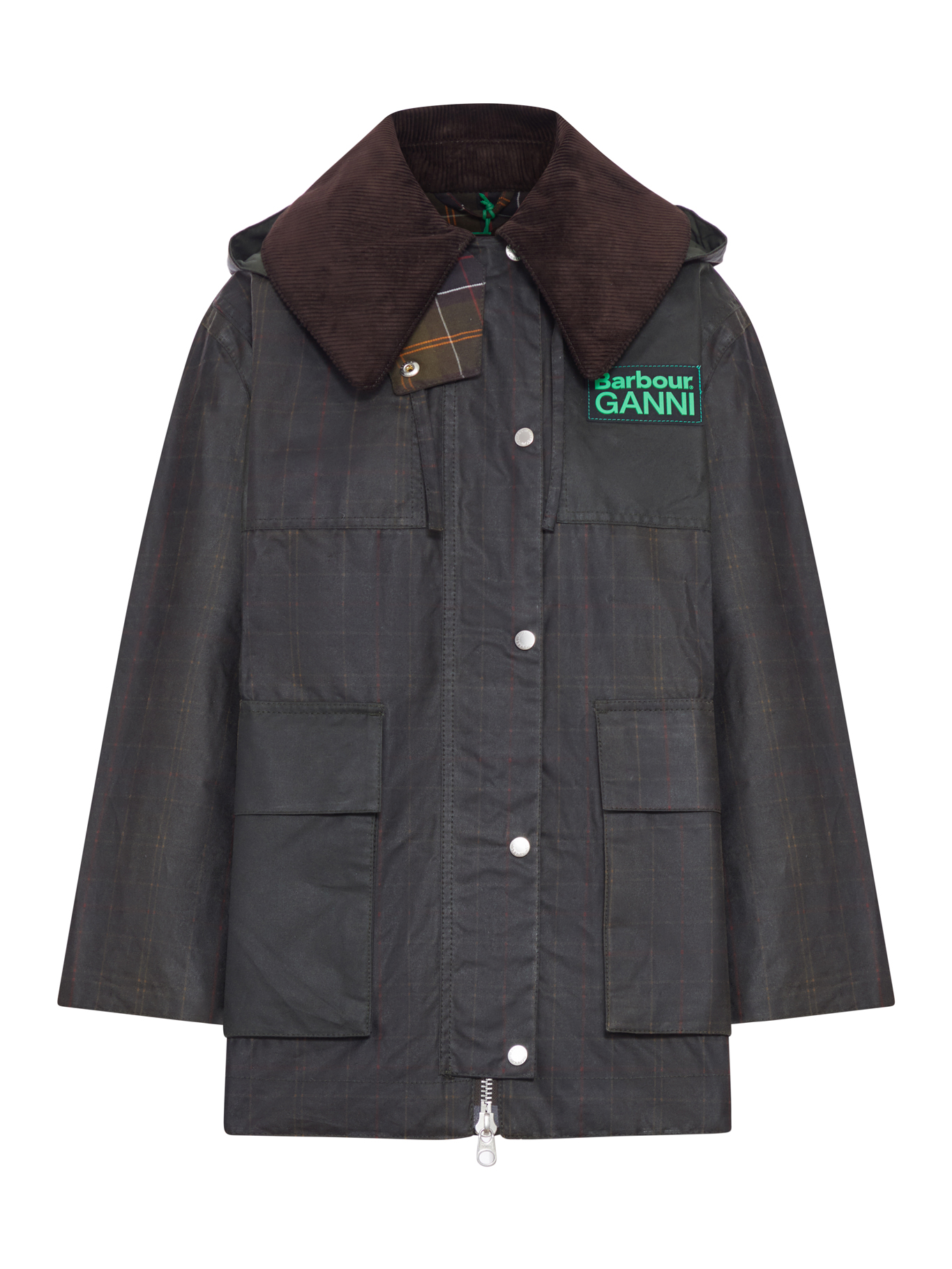 WAXED JACKET WITH TARTAN PRINT LWX1528LWXTN11 (Barbour / コート ) | Barbour (バブアー)
