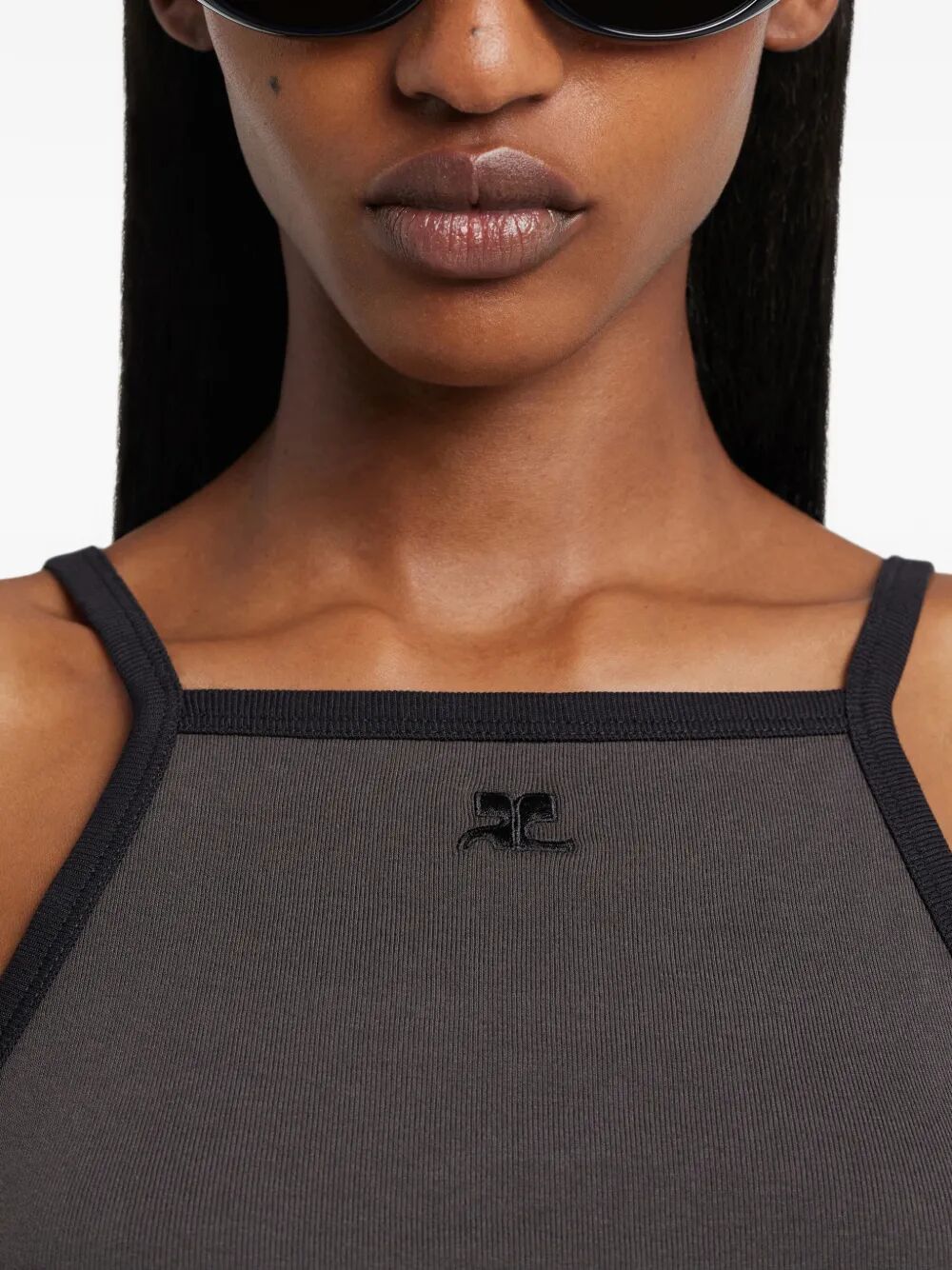 CONTRAST TANK TOP 126JDE149JS0203B214 (Courrèges / タンクトップ・キャミソール ) | Courrèges (クレージュ)(1)