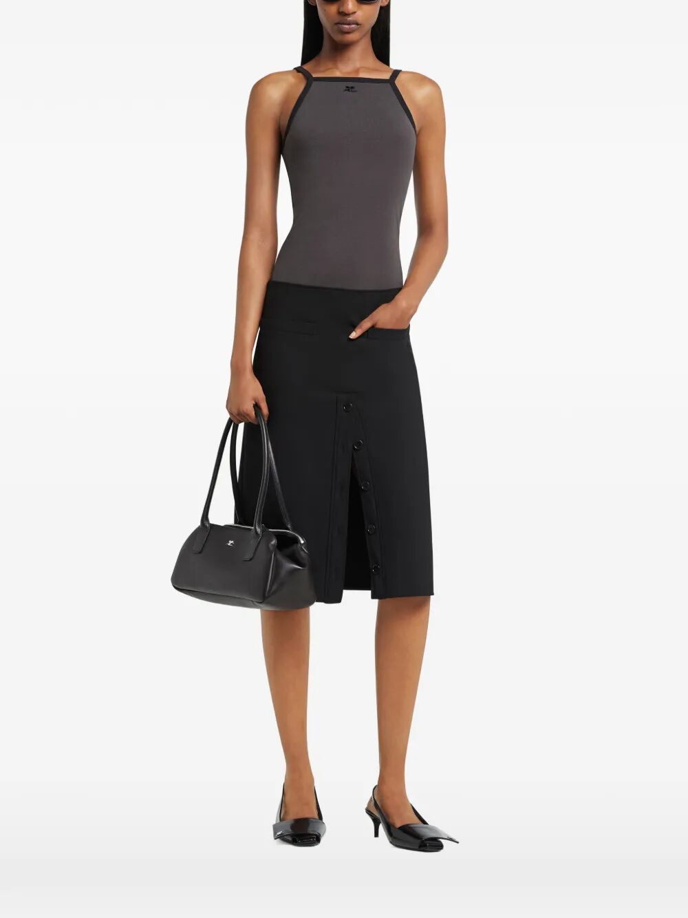 CONTRAST TANK TOP 126JDE149JS0203B214 (Courrèges / タンクトップ・キャミソール ) | Courrèges (クレージュ)(2)