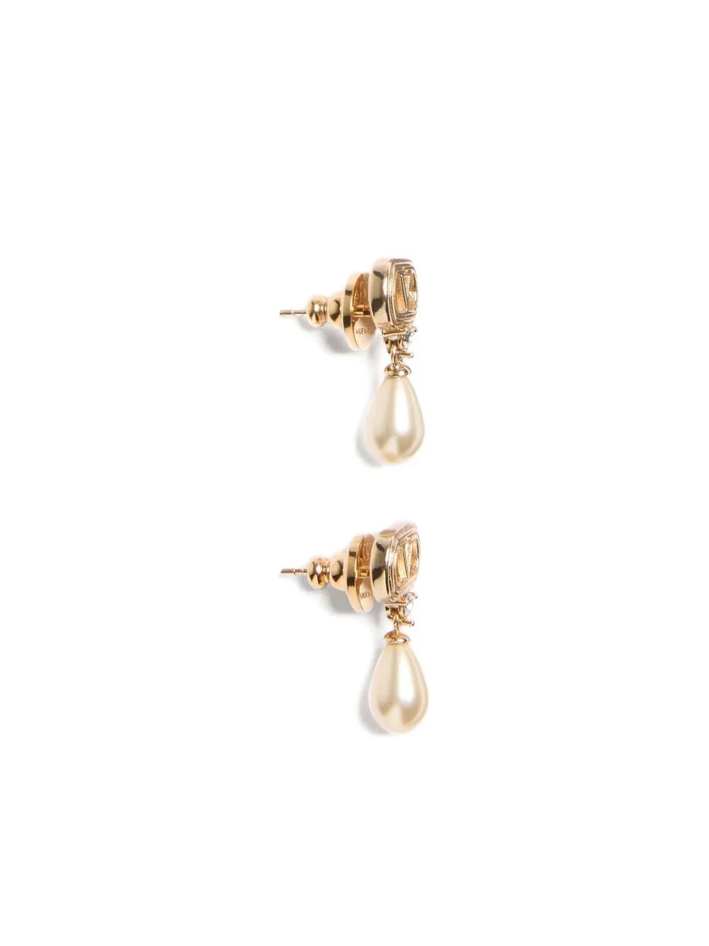 OVAL EARRINGS IN METAL, PEARLS AND SWAROVSKY® CRYSTALS WJ0BG8QVSBUJ (Valentino Garavani / ピアス・イヤリング ) | Valentino Garavani (ヴァレンティノ)(4)