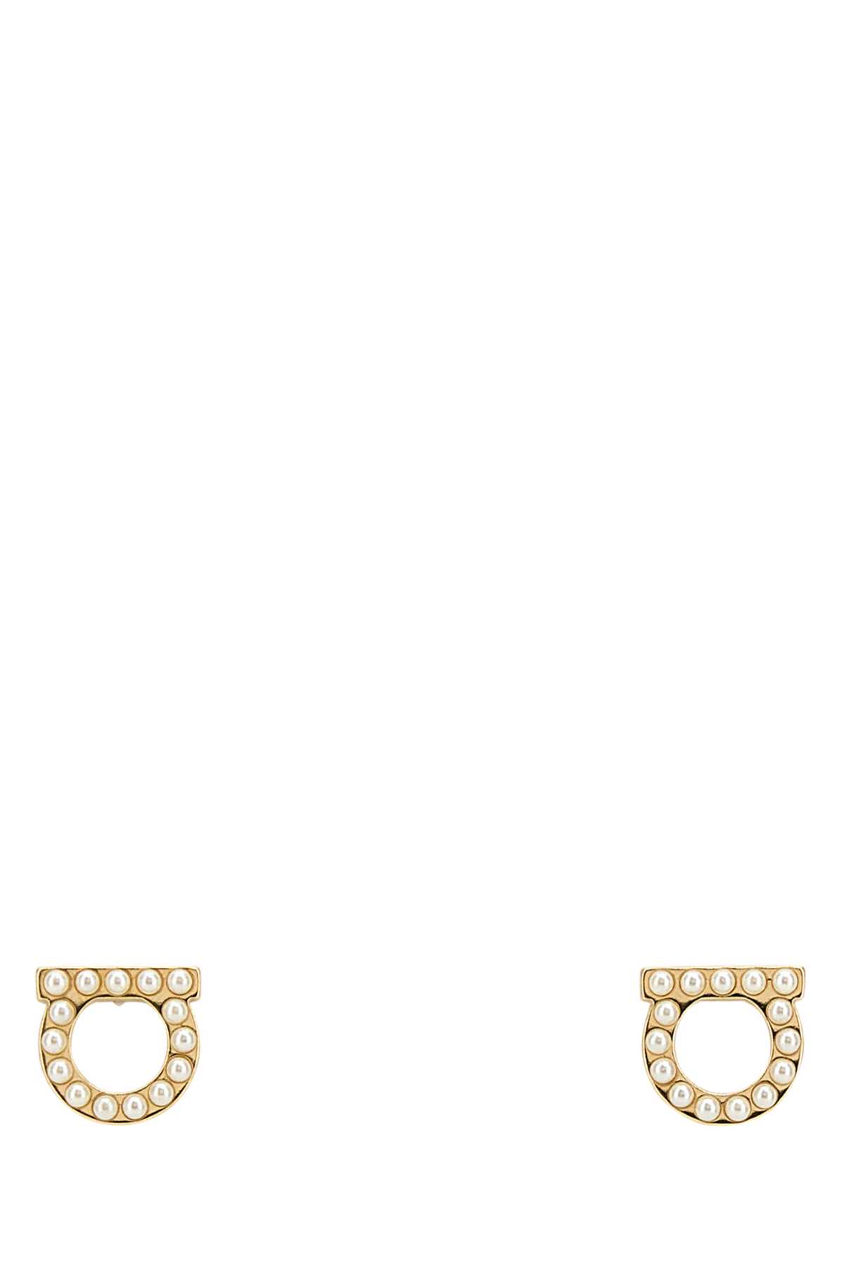 Gold metal Gancini earrings 760125696581CREAMORO (FERRAGAMO / ピアス・イヤリング ) | FERRAGAMO (フェラガモ)