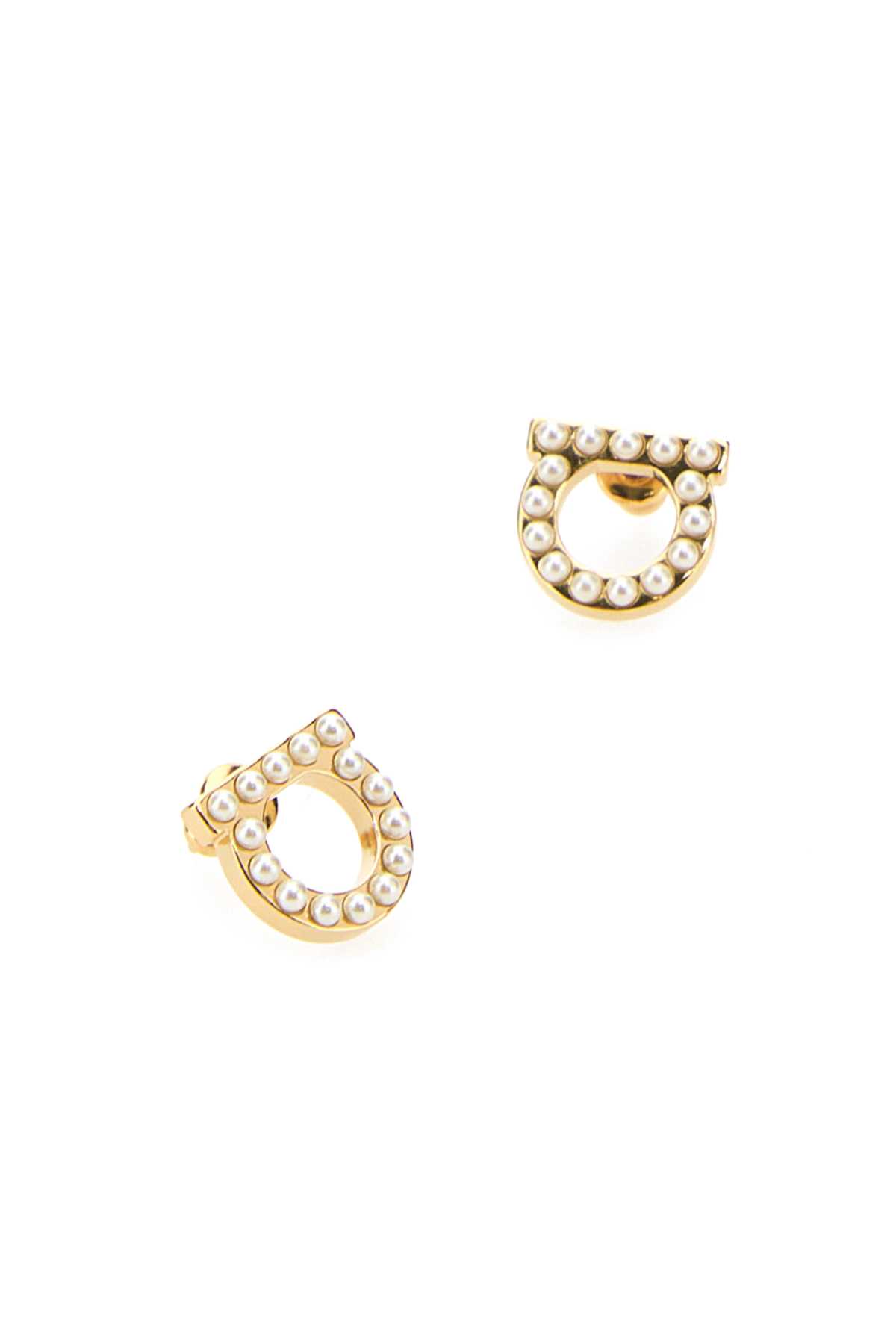 Gold metal Gancini earrings 760125696581CREAMORO (FERRAGAMO / ピアス・イヤリング ) | FERRAGAMO (フェラガモ)(1)