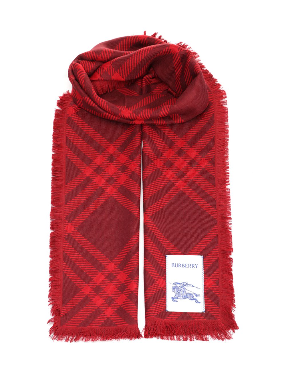 Wide Check Silk and Wool Scarf 8112461A1308 (Burberry / スカーフ・マフラー ) | Burberry (バーバリー)