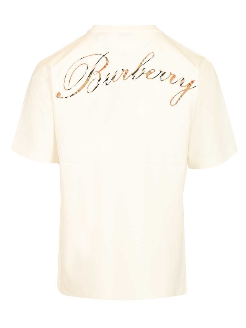 T-shirt with embroidered Burberry logo 8119080B7078 (Burberry / Tシャツ・カットソー ) | Burberry (バーバリー)(1)