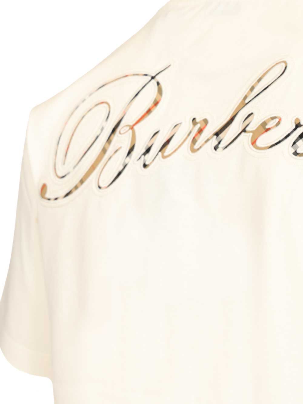 T-shirt with embroidered Burberry logo 8119080B7078 (Burberry / Tシャツ・カットソー ) | Burberry (バーバリー)(2)