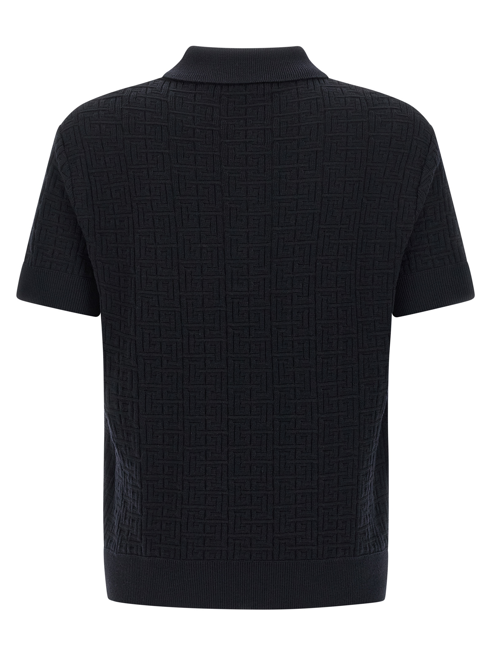 'Monogram' knit polo shirt GH1GB044KI036AJ (Balmain / ポロシャツ ) | Balmain (バルマン)(1)