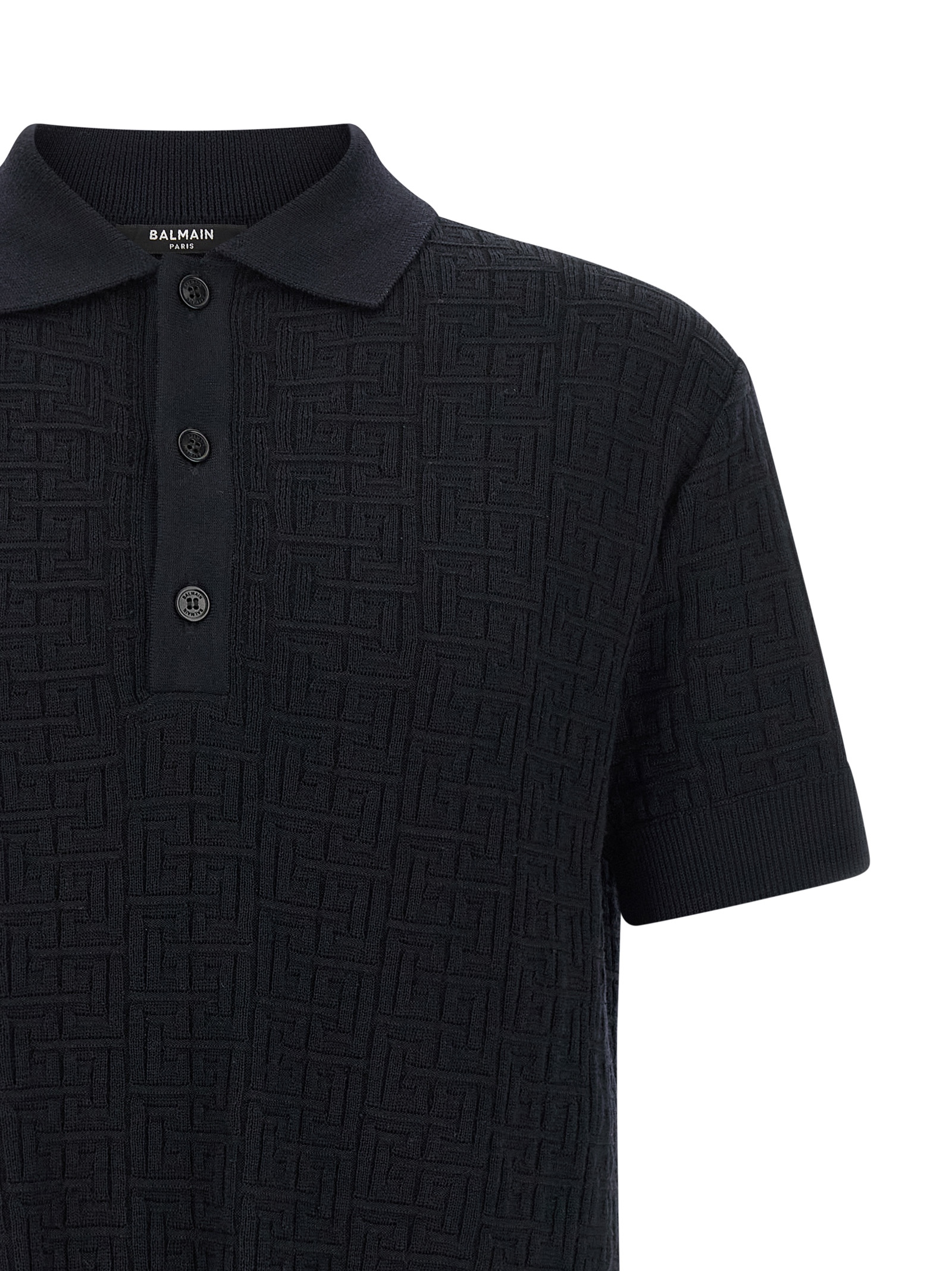 'Monogram' knit polo shirt GH1GB044KI036AJ (Balmain / ポロシャツ ) | Balmain (バルマン)(2)