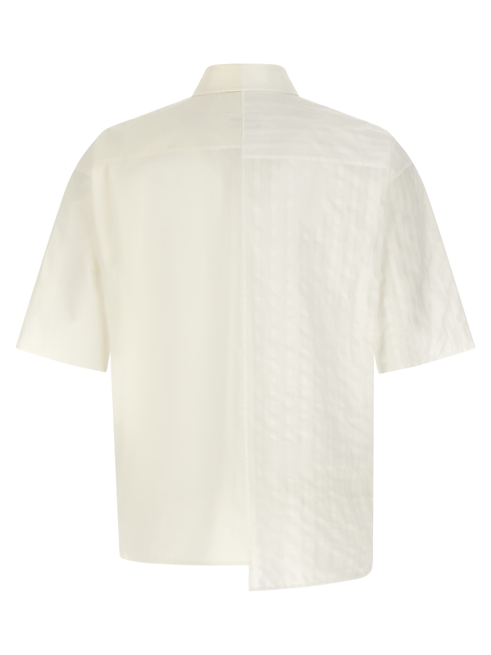 Bi-material shirt SH0DR0007MTN135961 (MM6 Maison Margiela / シャツ・ブラウス ) | MM6 Maison Margiela (エムエムシックス)(1)