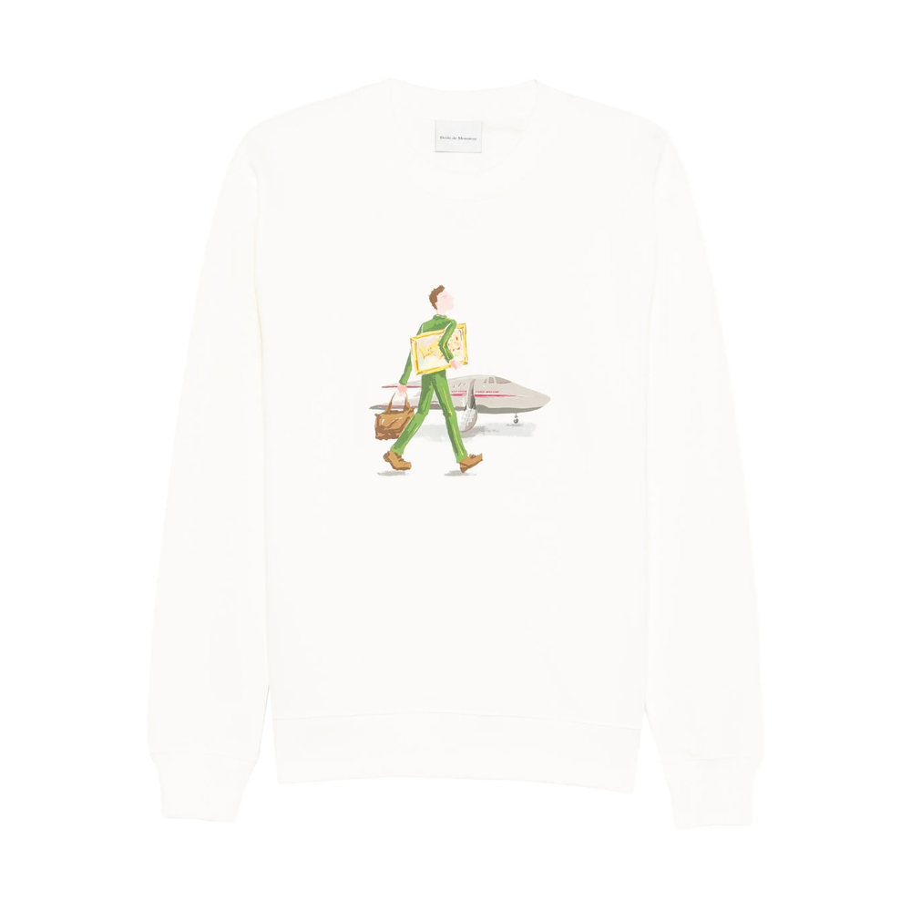 Sweatshirt Drole De Monsieur JSW187CO127OFFWH (Drôle De Monsieur / スウェット・フーディー ) | Drôle De Monsieur (ドロールドムッシュ)