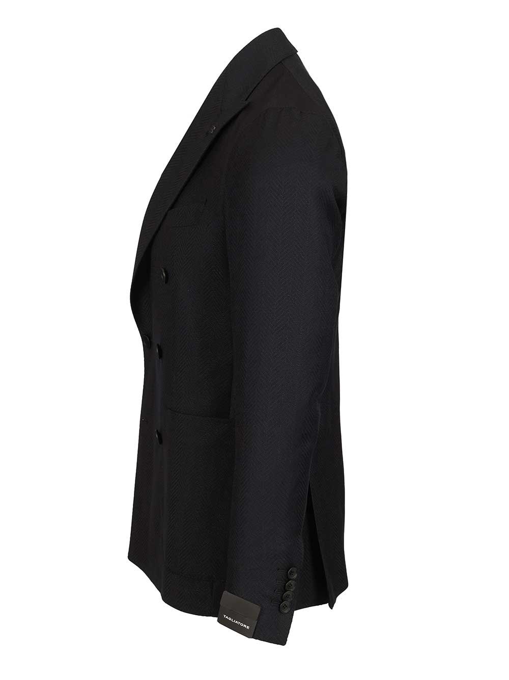 double-breasted herringbone fabric blazer 1SMC20K120187B1131 (TAGLIATORE / ブレザー・ジャケット ) | TAGLIATORE (タリアトーレ)(2)