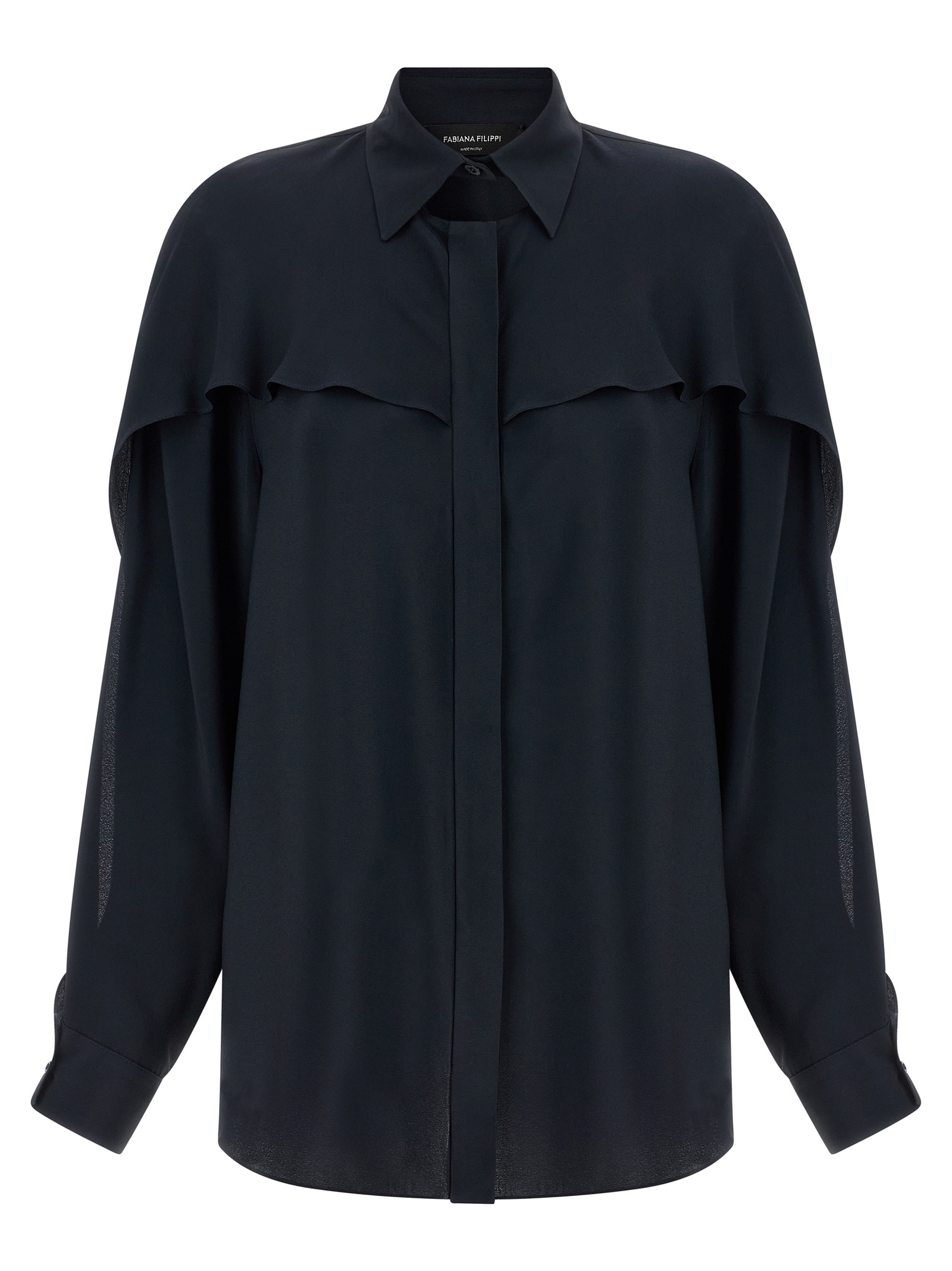 Collar detail shirt CAD266F315D9435146 (FABIANA FILIPPI / シャツ・ブラウス ) | FABIANA FILIPPI (ファビアナフィリッピ)