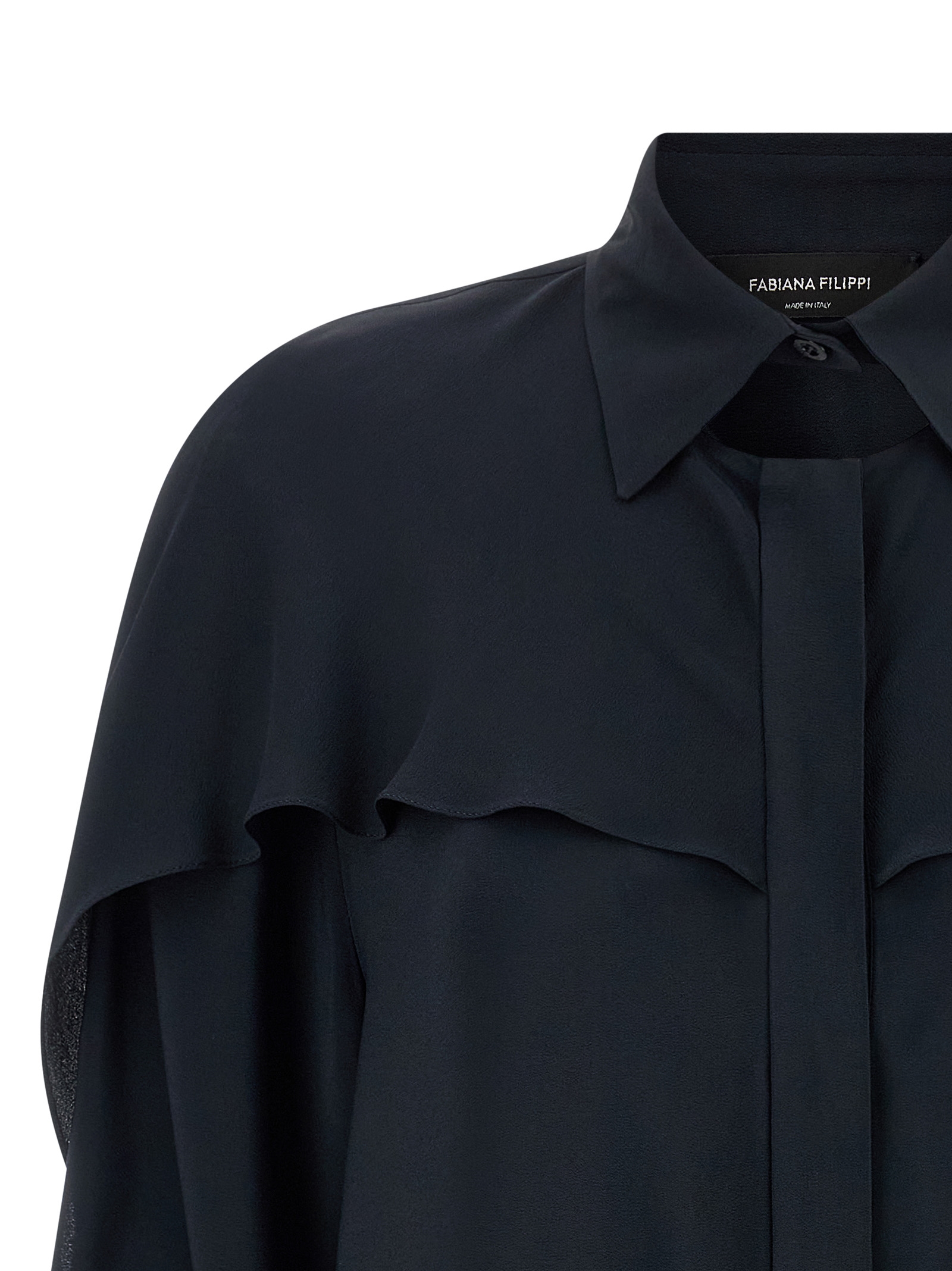 Collar detail shirt CAD266F315D9435146 (FABIANA FILIPPI / シャツ・ブラウス ) | FABIANA FILIPPI (ファビアナフィリッピ)(2)